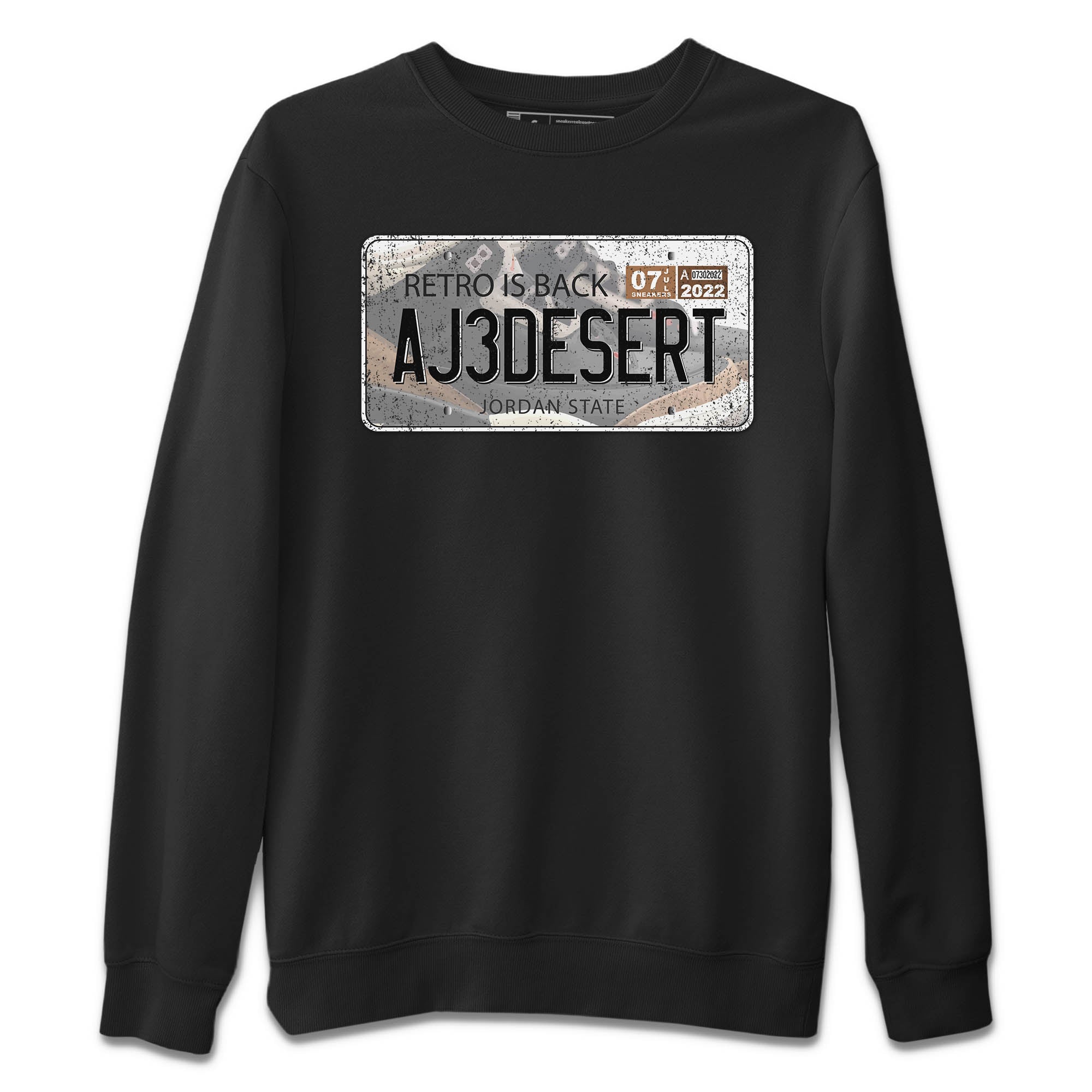 Jordan Plate Unisex Sweater – Air Jordan 3 Desert Elephant, Sneakers Matching Sweater