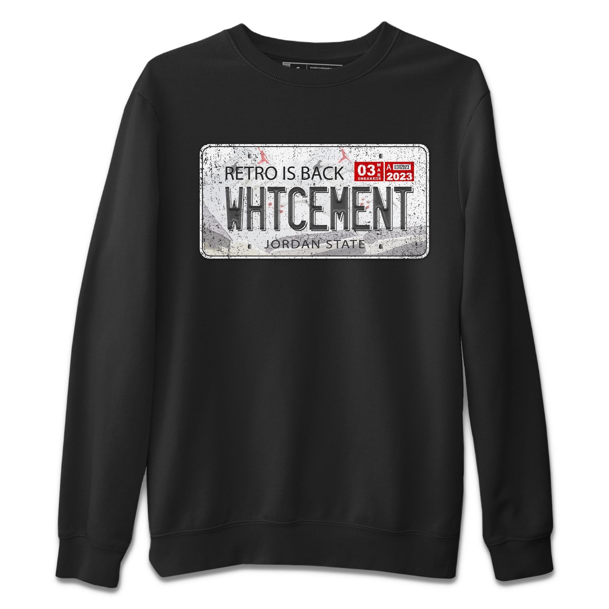 Jordan Plate Unisex Sweater – Air Jordan 3 White Cement, Sneakers Matching Sweater