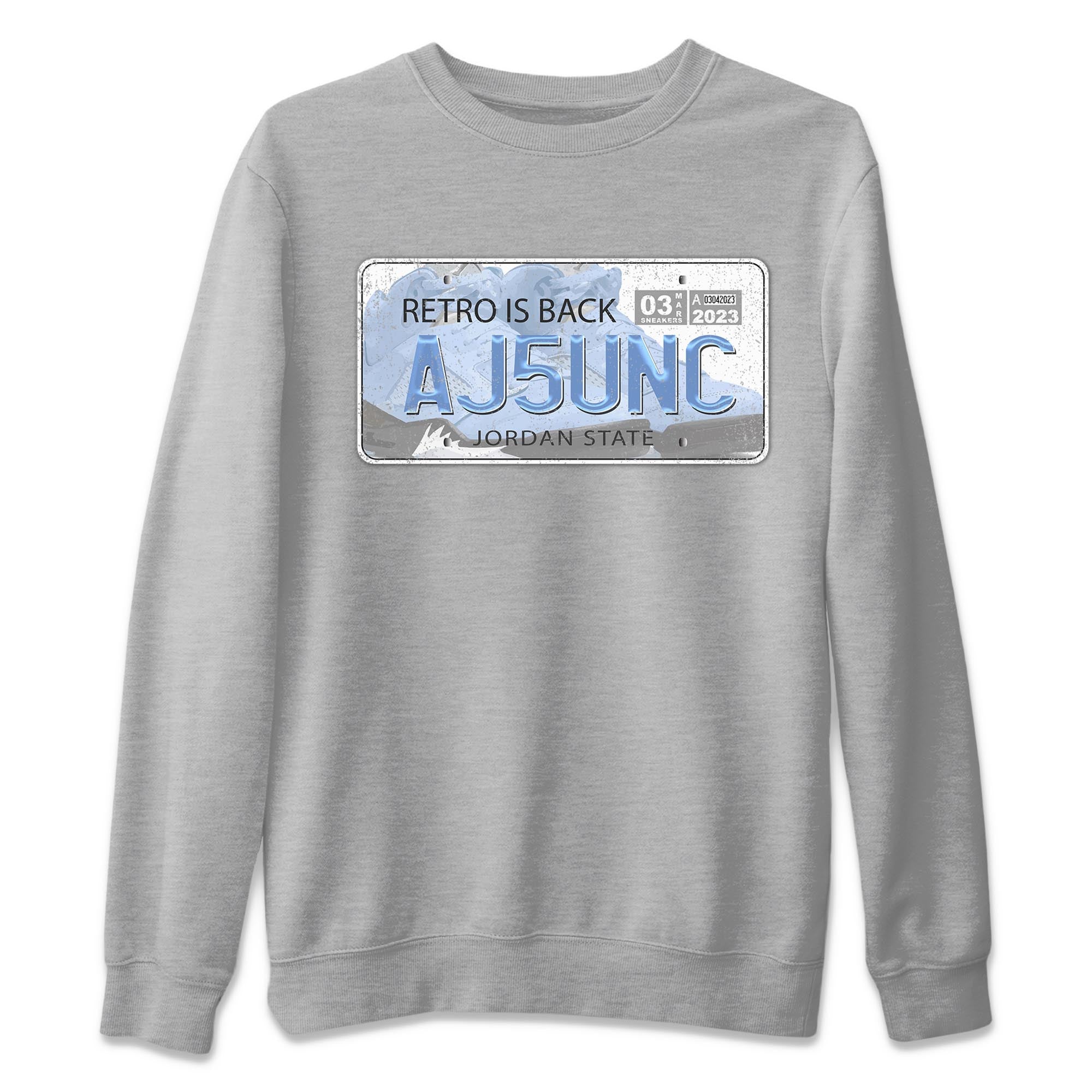 Jordan Plate Unisex Sweater – Air Jordan 5 UNC, Sneakers Matching Sweater