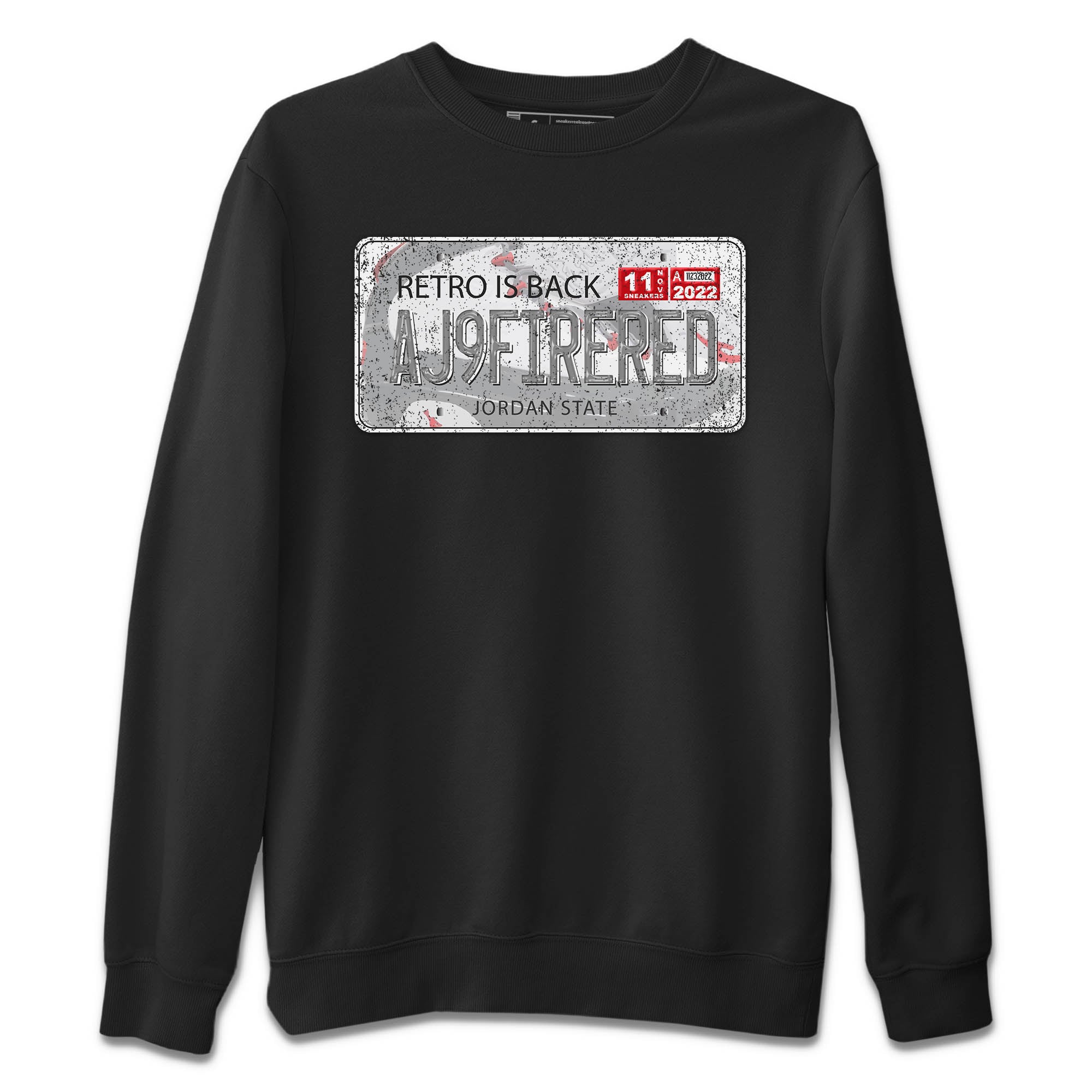 Jordan Plate Unisex Sweater – Air Jordan 9 Fire Red, Sneakers Matching Sweater