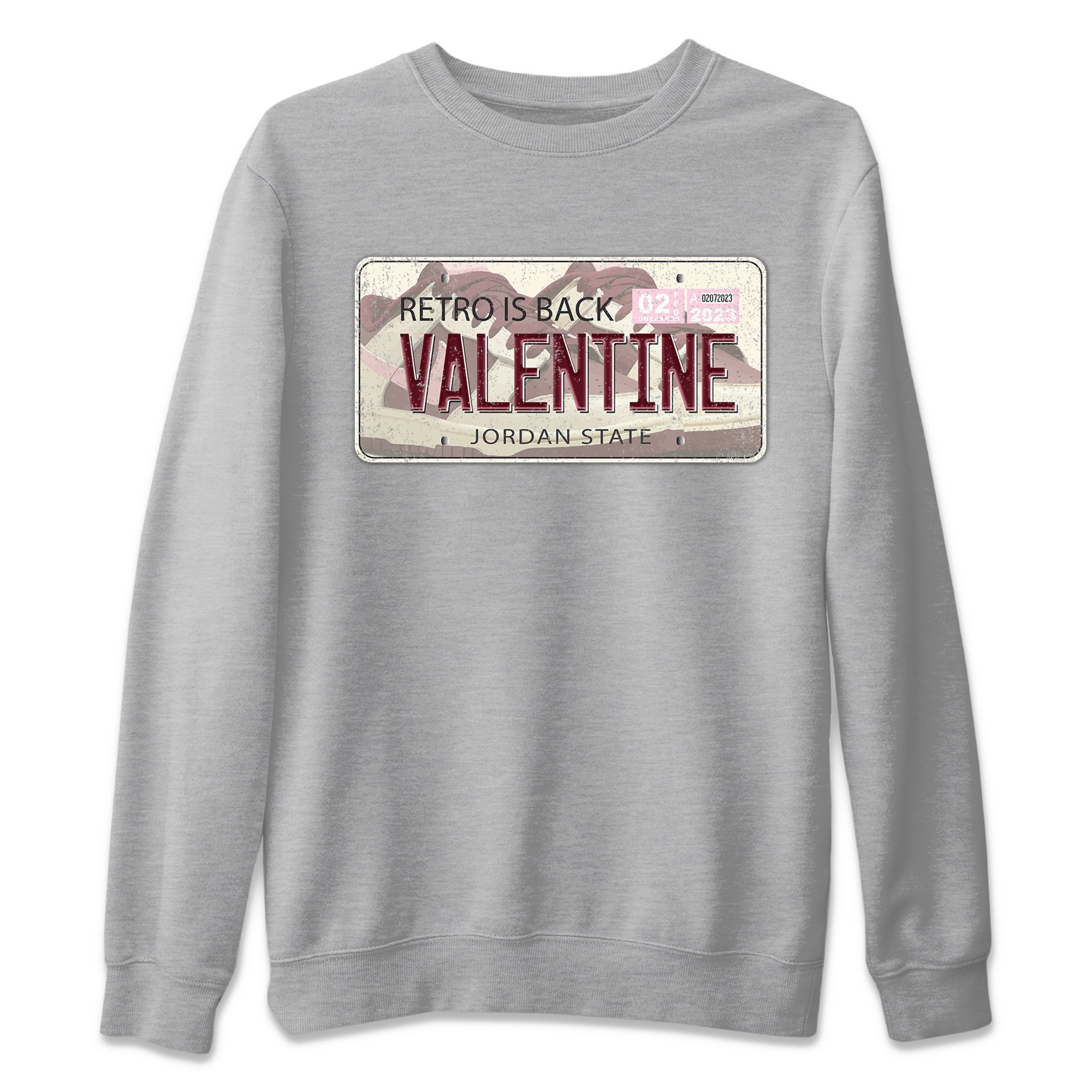 Jordan Plate Unisex Sweater – Dunk Valentines Day, Sneakers Matching Sweater