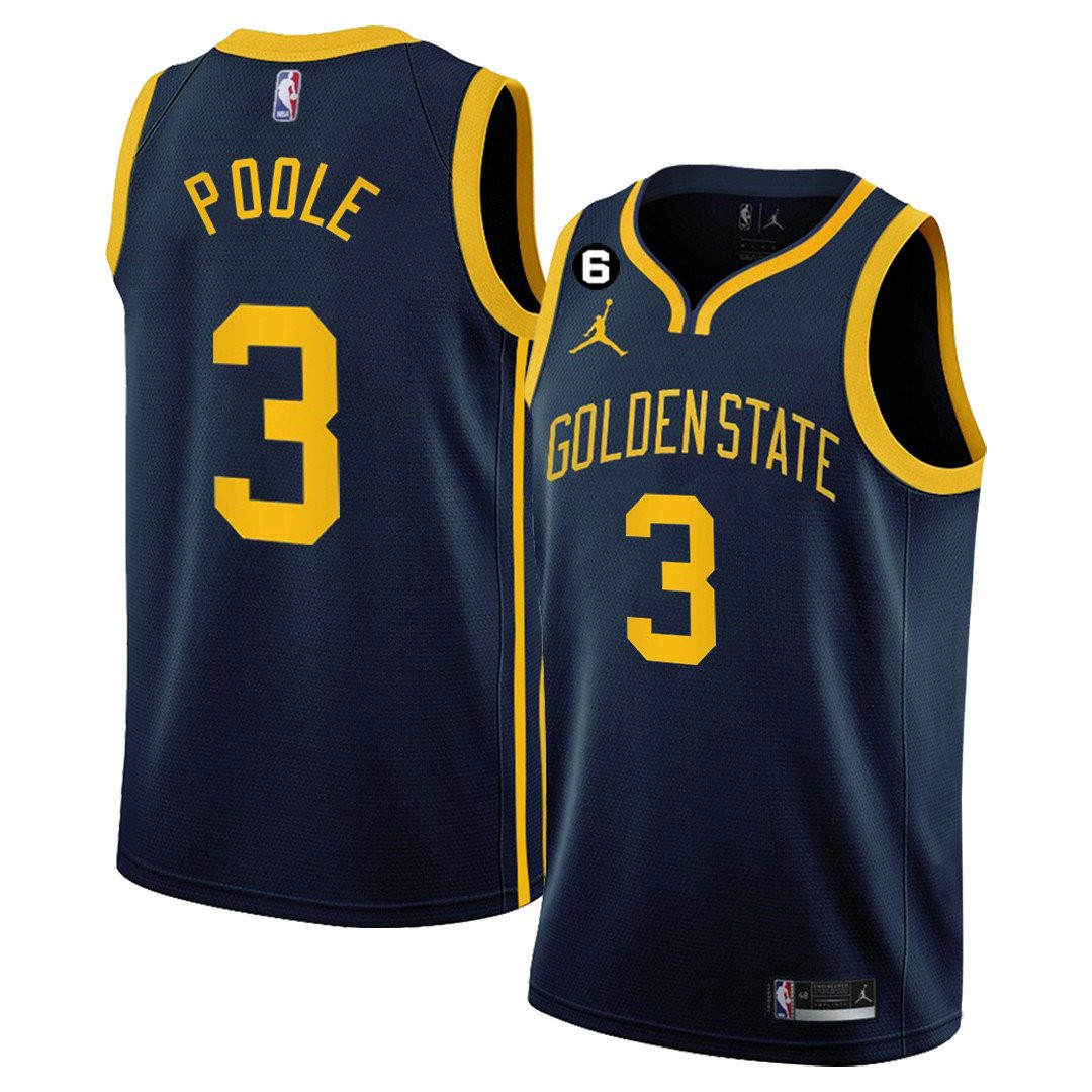 Jordan Poole Golden State Warriors 2022/23 Players - Statement Edition Jersey - All Stitched