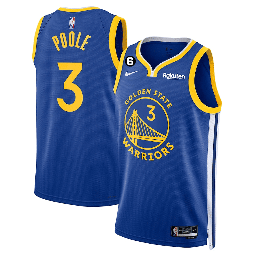 Jordan Poole Men's Golden State Warriors 2022/23 Collection Icon Jersey - All Stitched