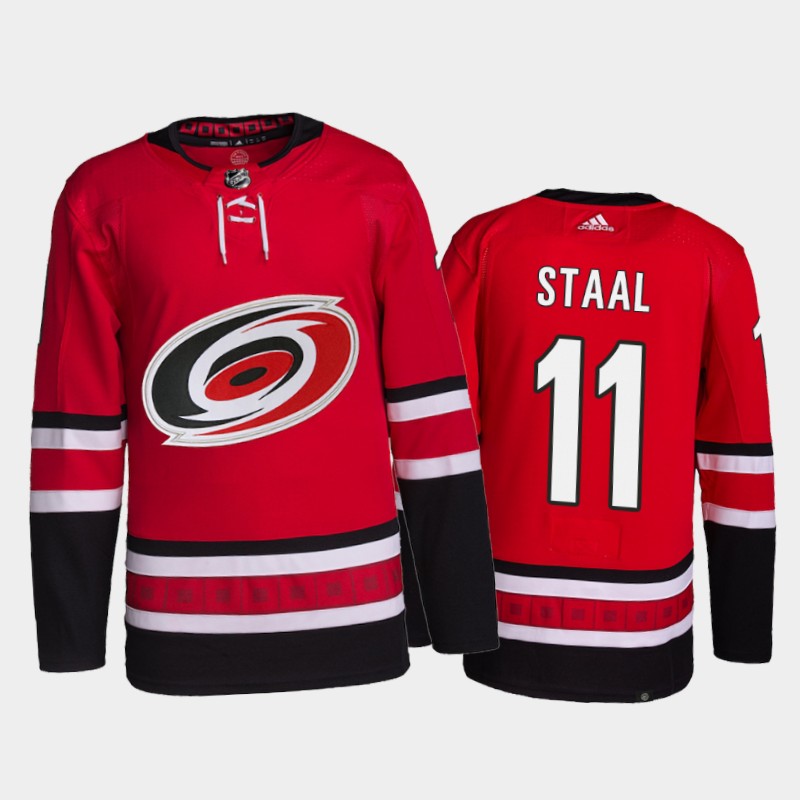 Jordan Staal Carolina Hurricanes Home Jersey 2021-22 Red #11 Primegreen Pro Uniform