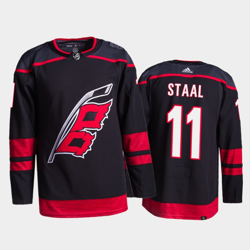Jordan Staal Carolina Hurricanes Primegreen Pro Jersey 2021-22 Black #11 Alternate Uniform
