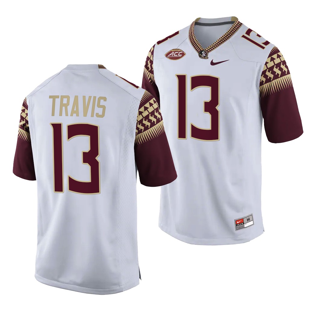 Jordan Travis Florida State Seminoles College White 13 Jersey Men