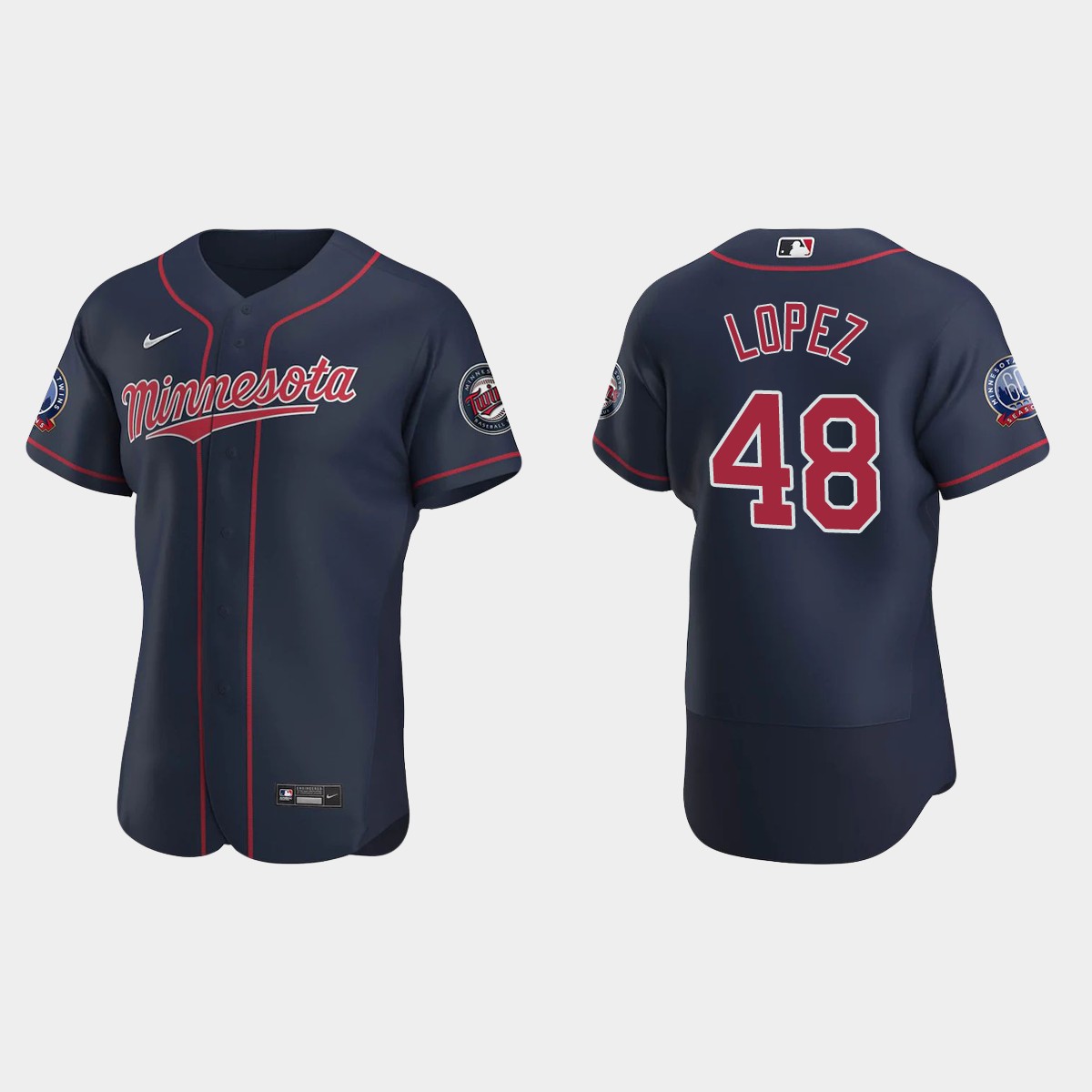 Jorge Lopez Minnesota Twins Alternate Jersey - Navy