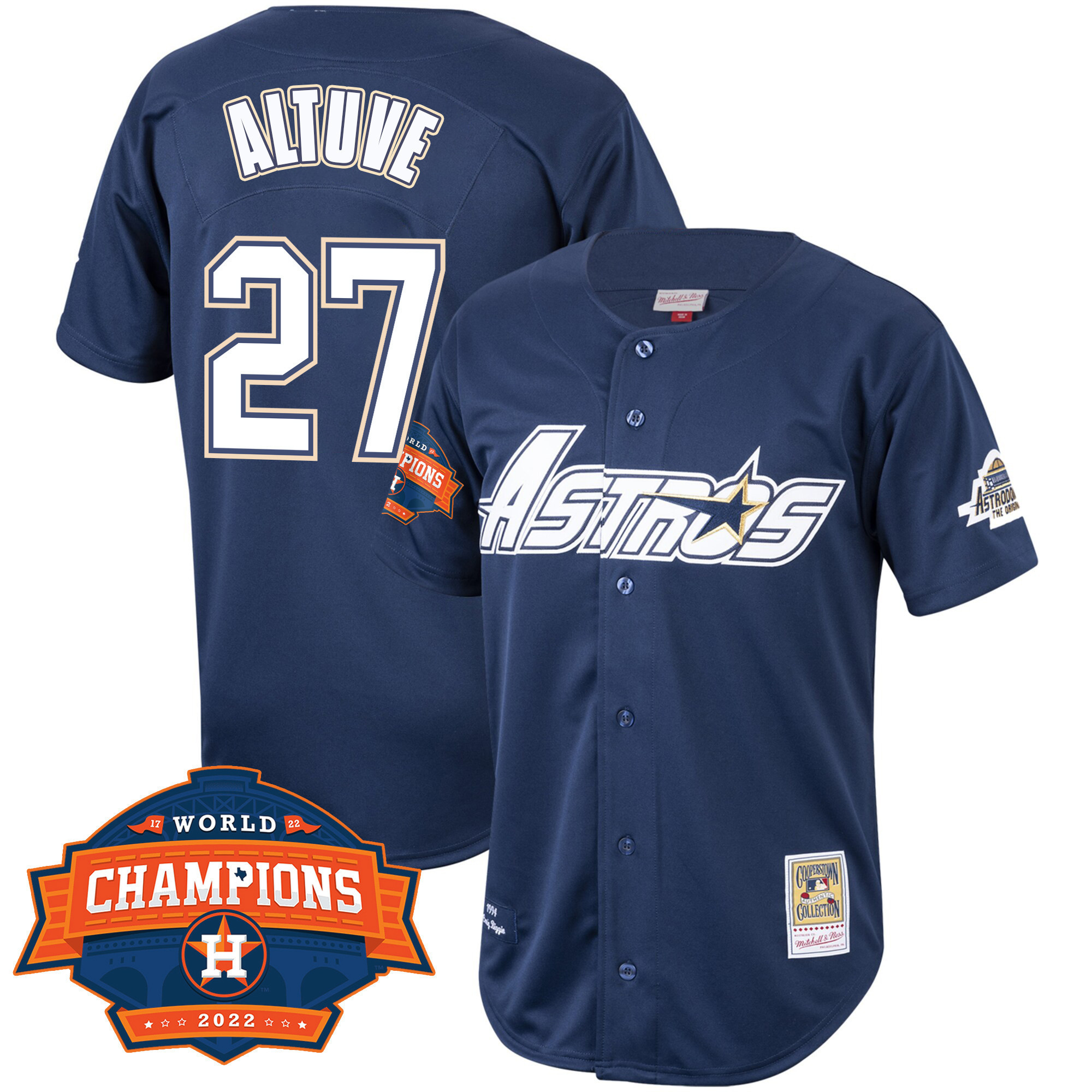 José Altuve Houston Astros Mitchell & Ness Cooperstown 2022 Champions Limited Jersey - All Stitched