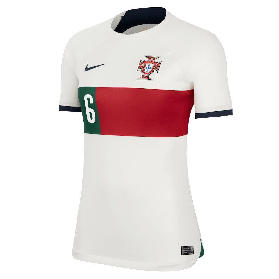 José Fonte 6 Portugal National Team 2022-23 Qatar World Cup Women Soccer Jersey – Away