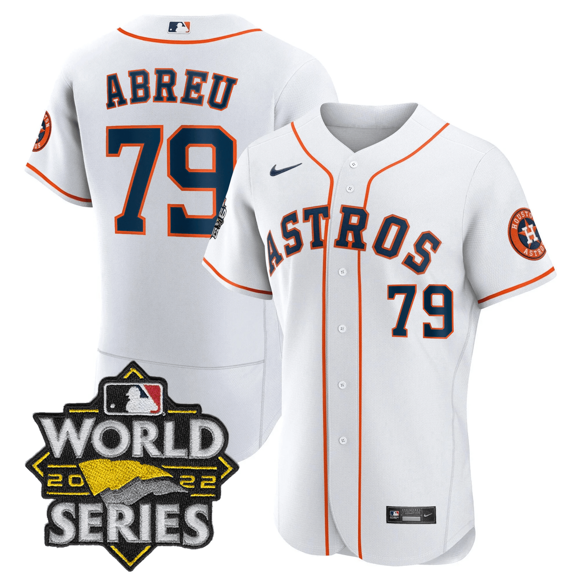 Jose Abreu Men's Houston Astros 2022 World Series Player Flex Home Jersey - All Stitched