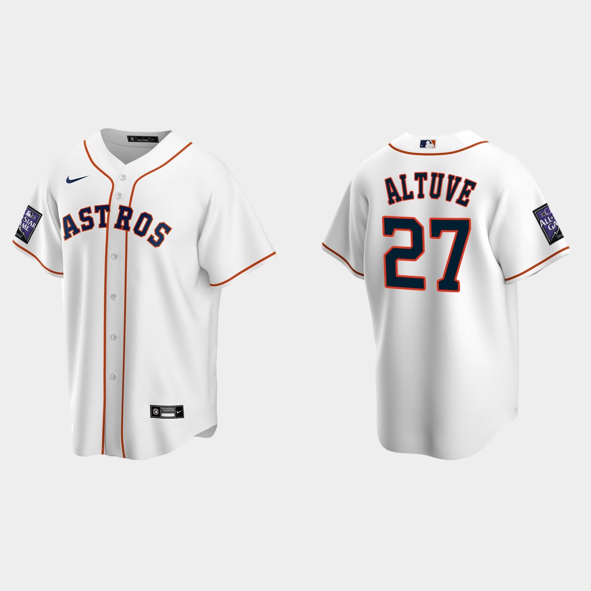 Jose Altuve Houston Astros 2021 All-Star Game Home Jersey - White