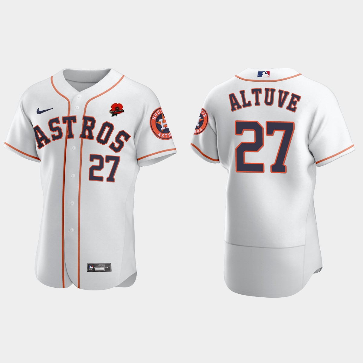 Jose Altuve Houston Astros 2021 Memorial Day Jersey - White