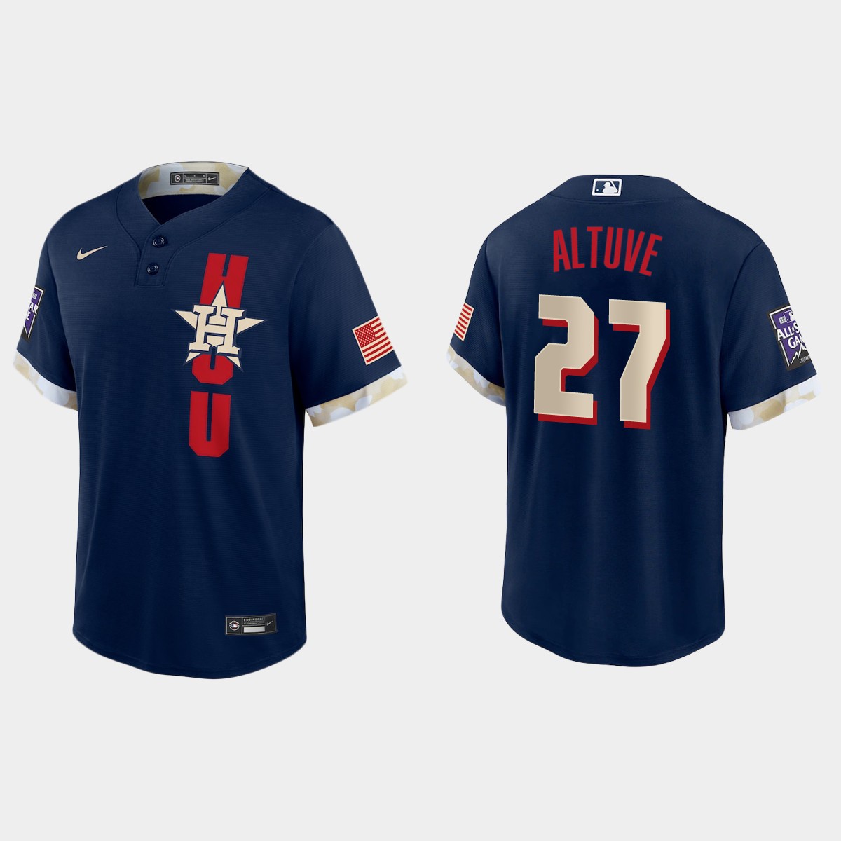 Jose Altuve Houston Astros 2021 MLB All-Star Game Jersey - Navy