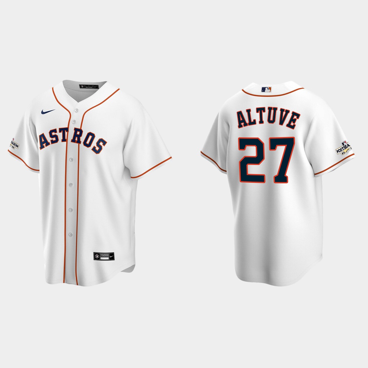 Jose Altuve Houston Astros 2022 Postseason Jersey - White