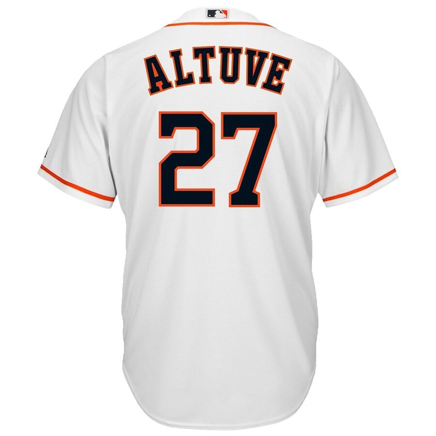 Jose Altuve Houston Astros Majestic Big And Tall Cool Base Player Stitched Jersey – White