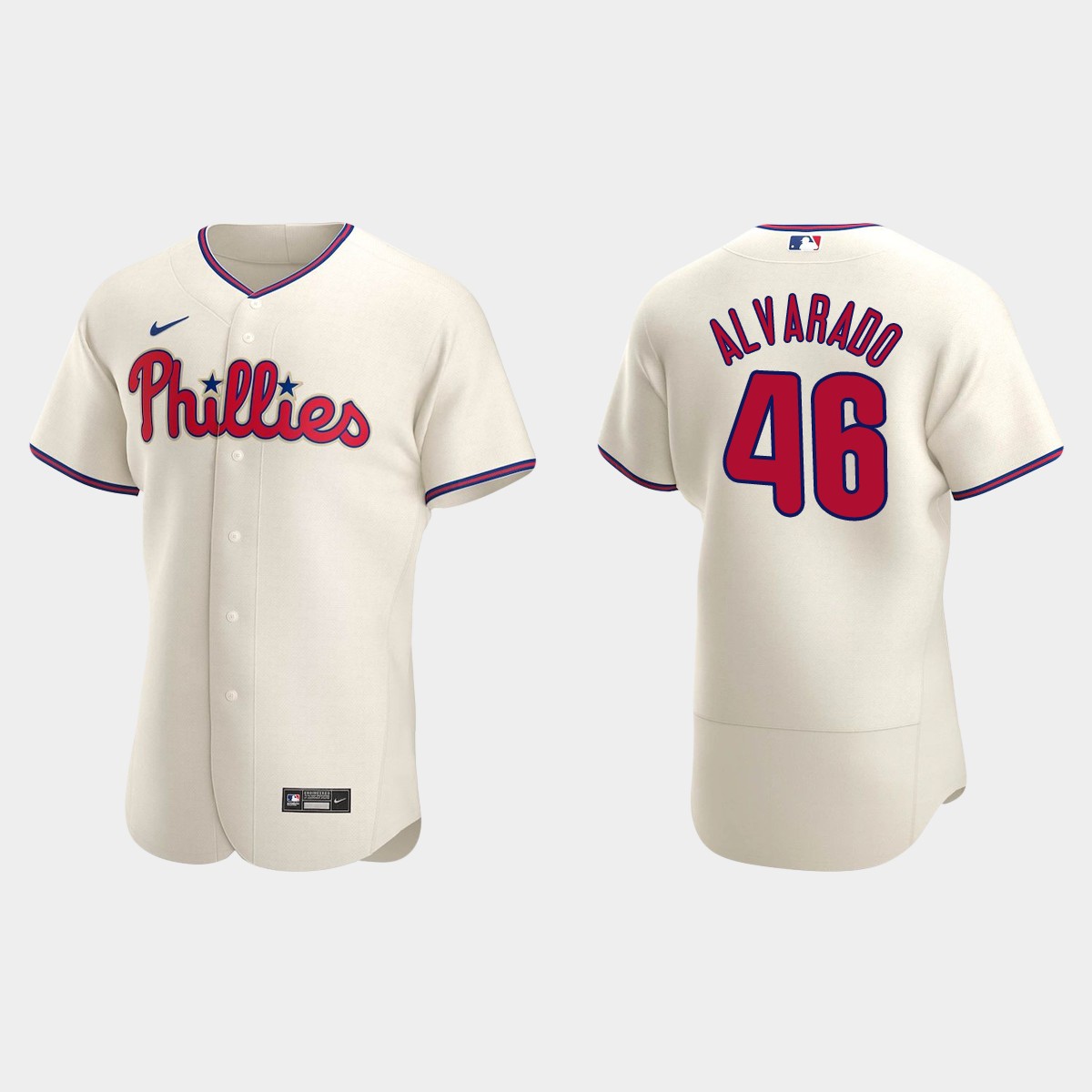 Jose Alvarado Philadelphia Phillies Alternate Jersey - Cream