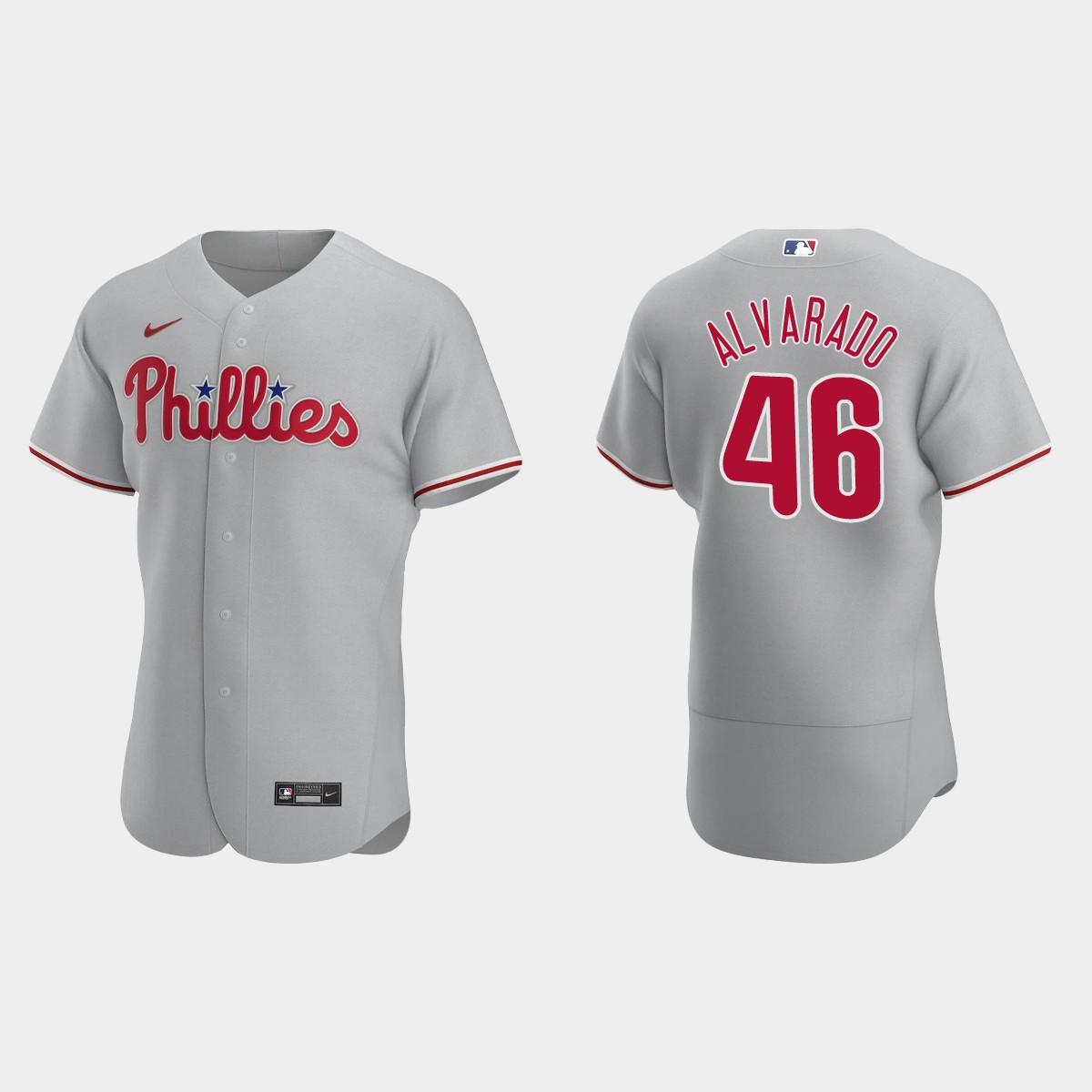 Jose Alvarado Philadelphia Phillies Road Jersey - Gray