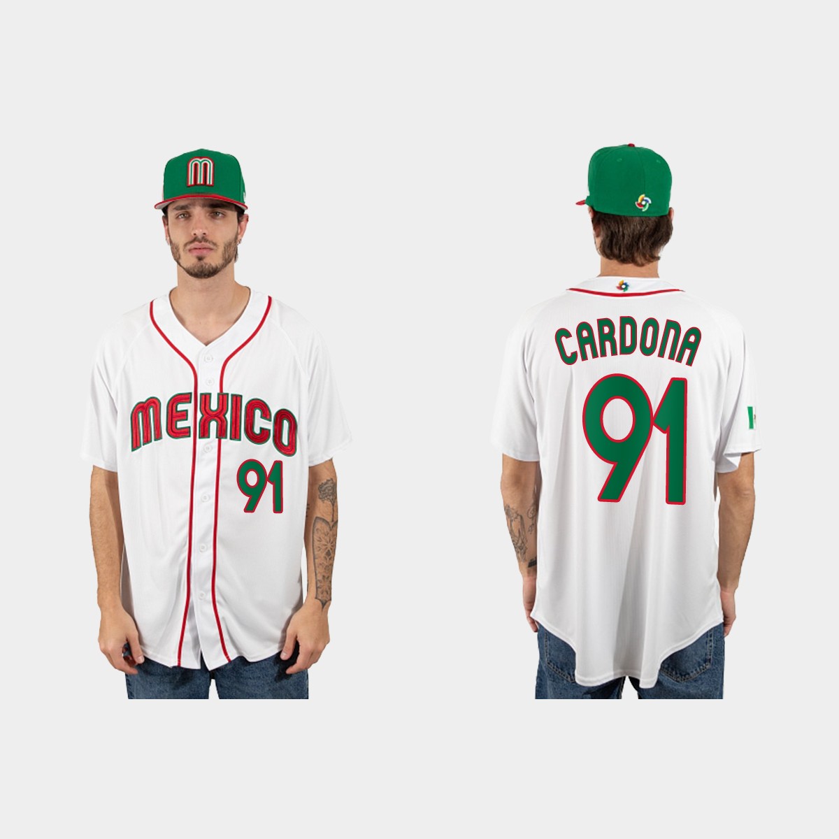 Jose Cardona Mexico 2023 World Classic Jersey - White
