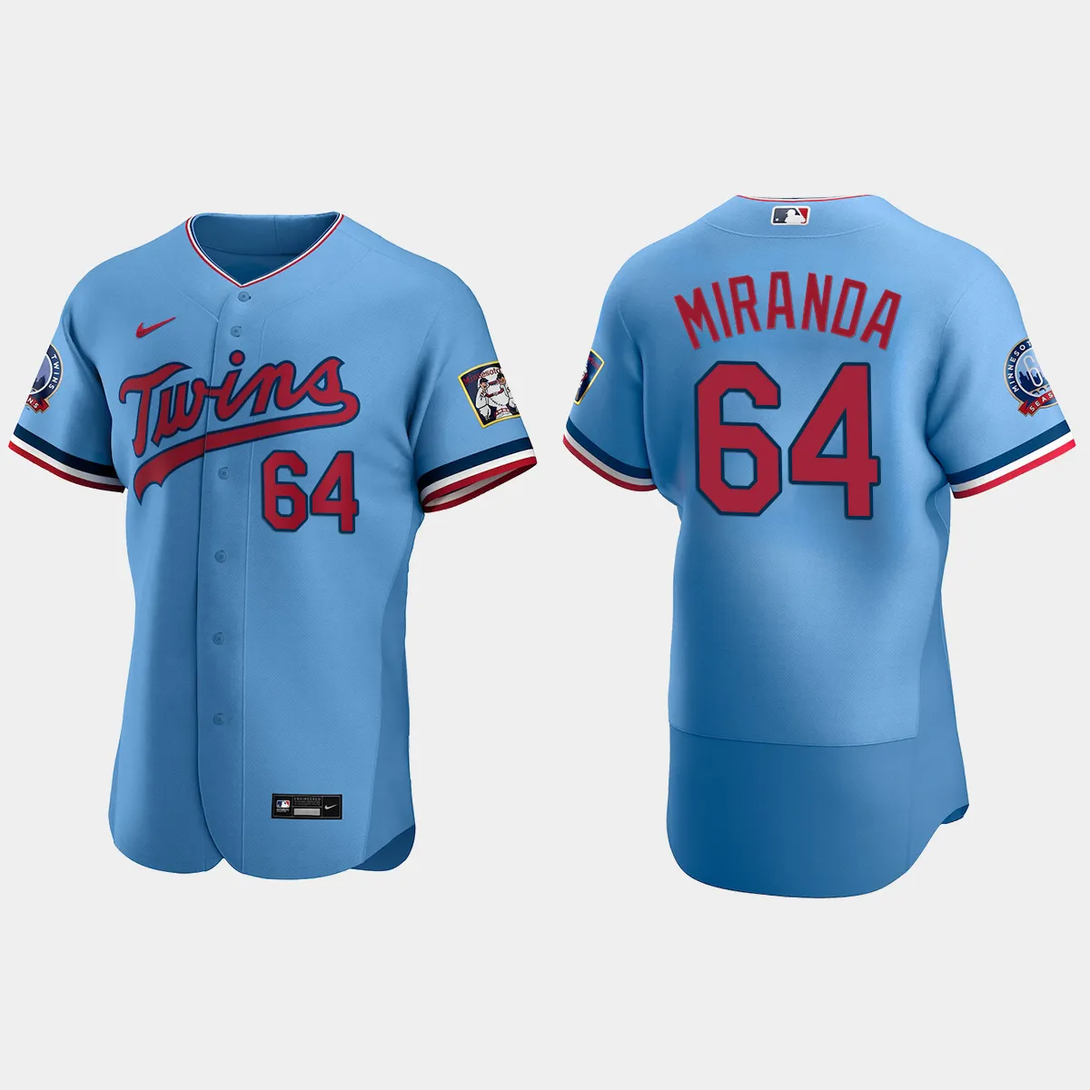 Jose Miranda Minnesota Twins Alternate Jersey - Light Blue
