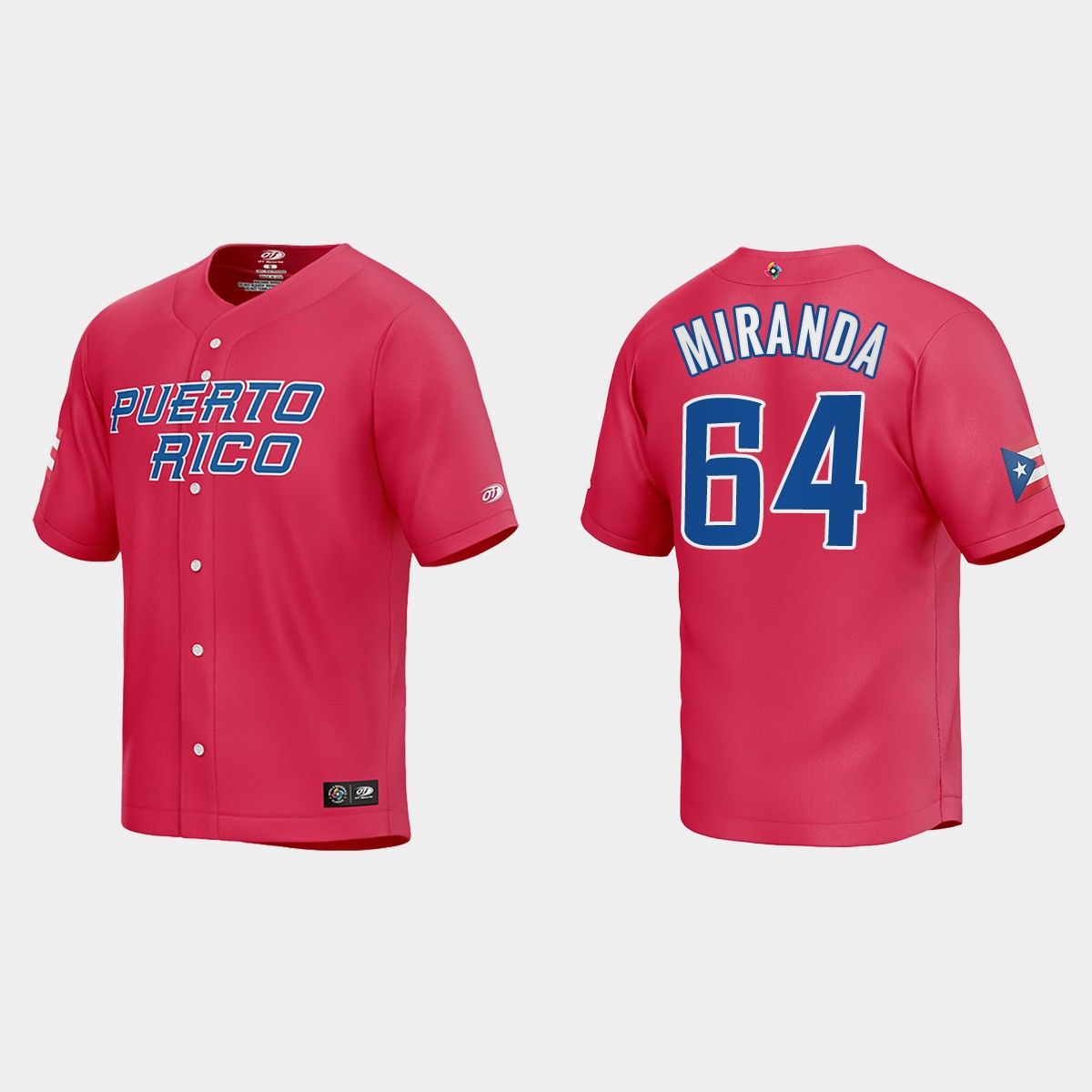 Jose Miranda Puerto Rico 2023 World Classic Jersey - Red