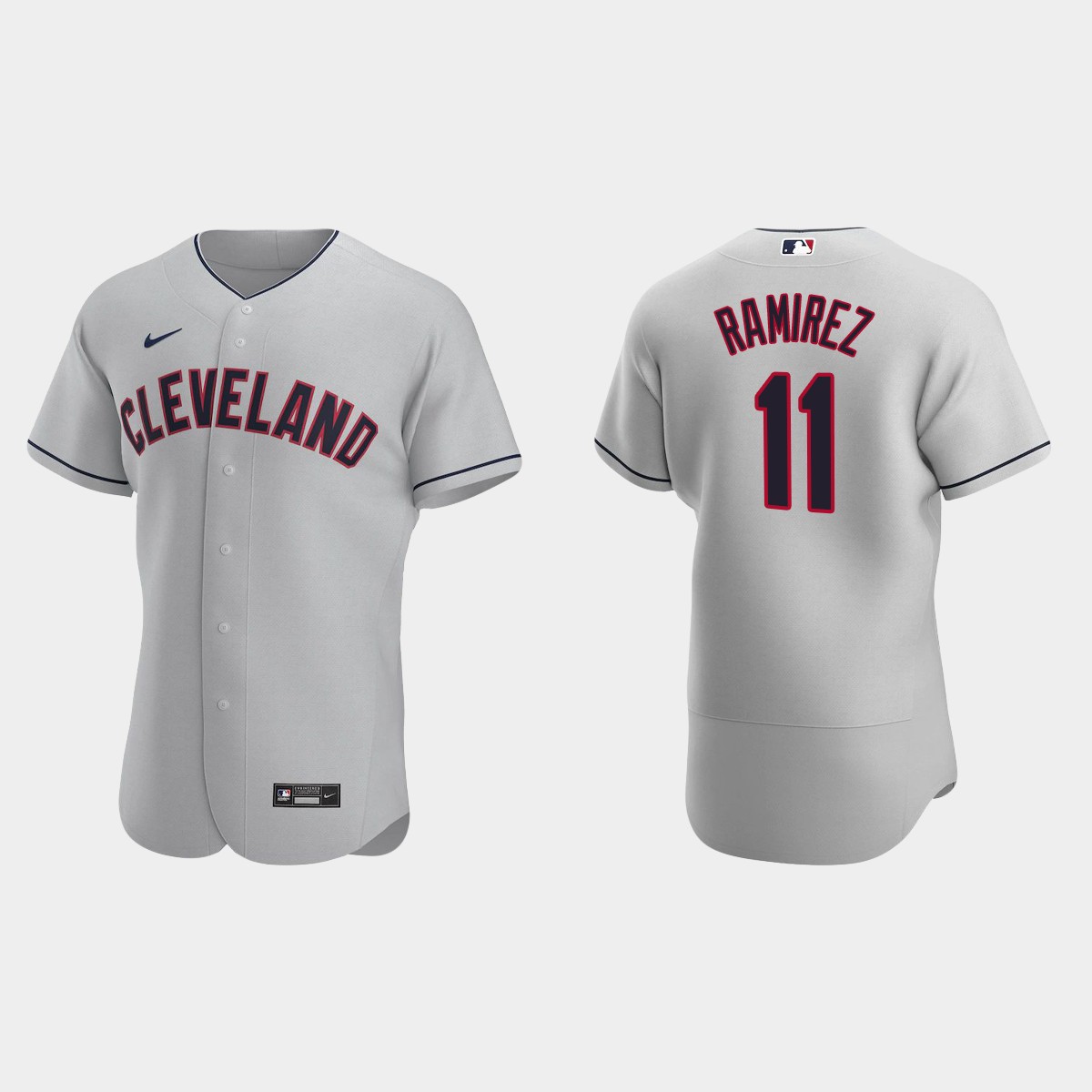 Jose Ramirez #11 Cleveland Indians Gray 2020 Road Jersey
