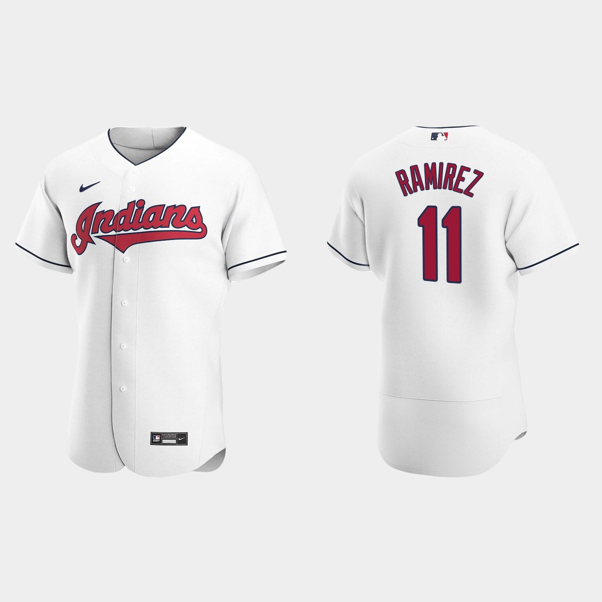 Jose Ramirez #11 Cleveland Indians White 2020 Home Jersey