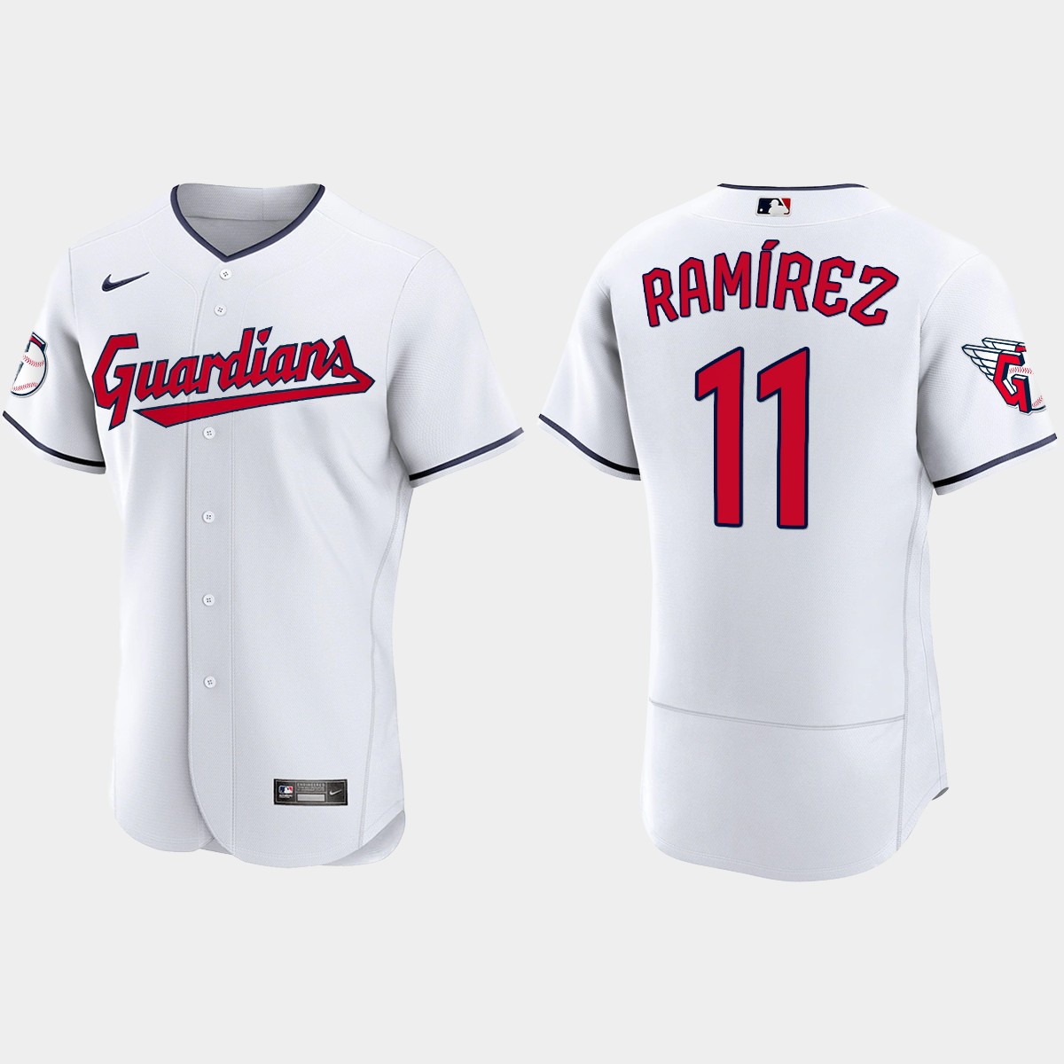Jose Ramirez Cleveland Guardians 2022 Home Jersey - White