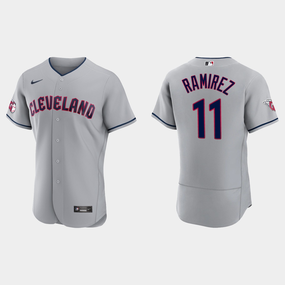 Jose Ramirez Cleveland Guardians Jersey - Gray