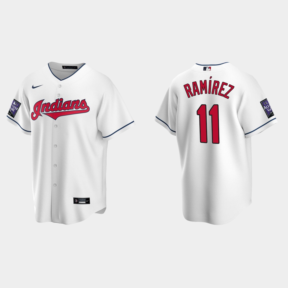 Jose Ramirez Cleveland Indians 2021 All-Star Game Home Jersey - White