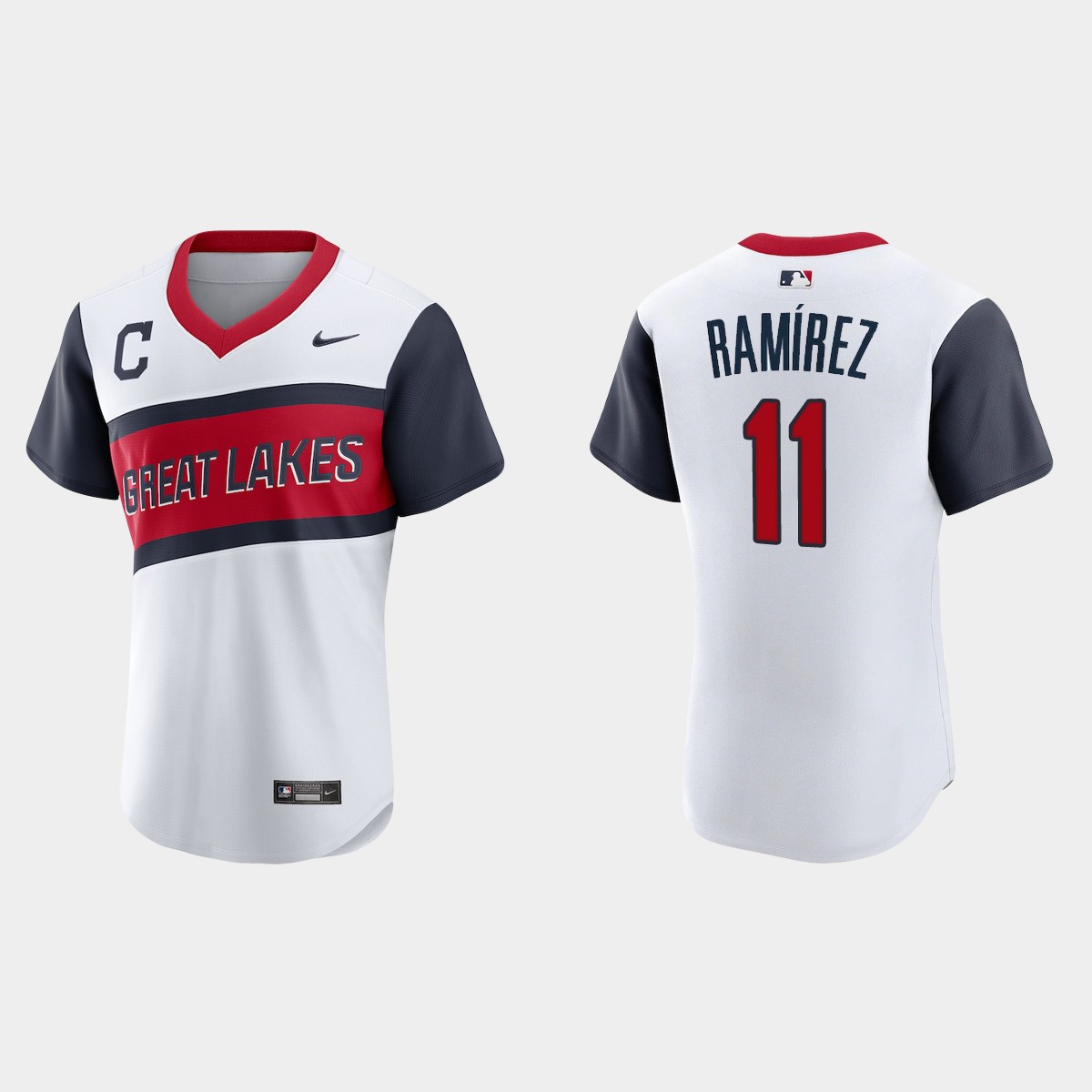 Jose Ramirez Cleveland Indians 2021 Little League Classic Home Jersey - White