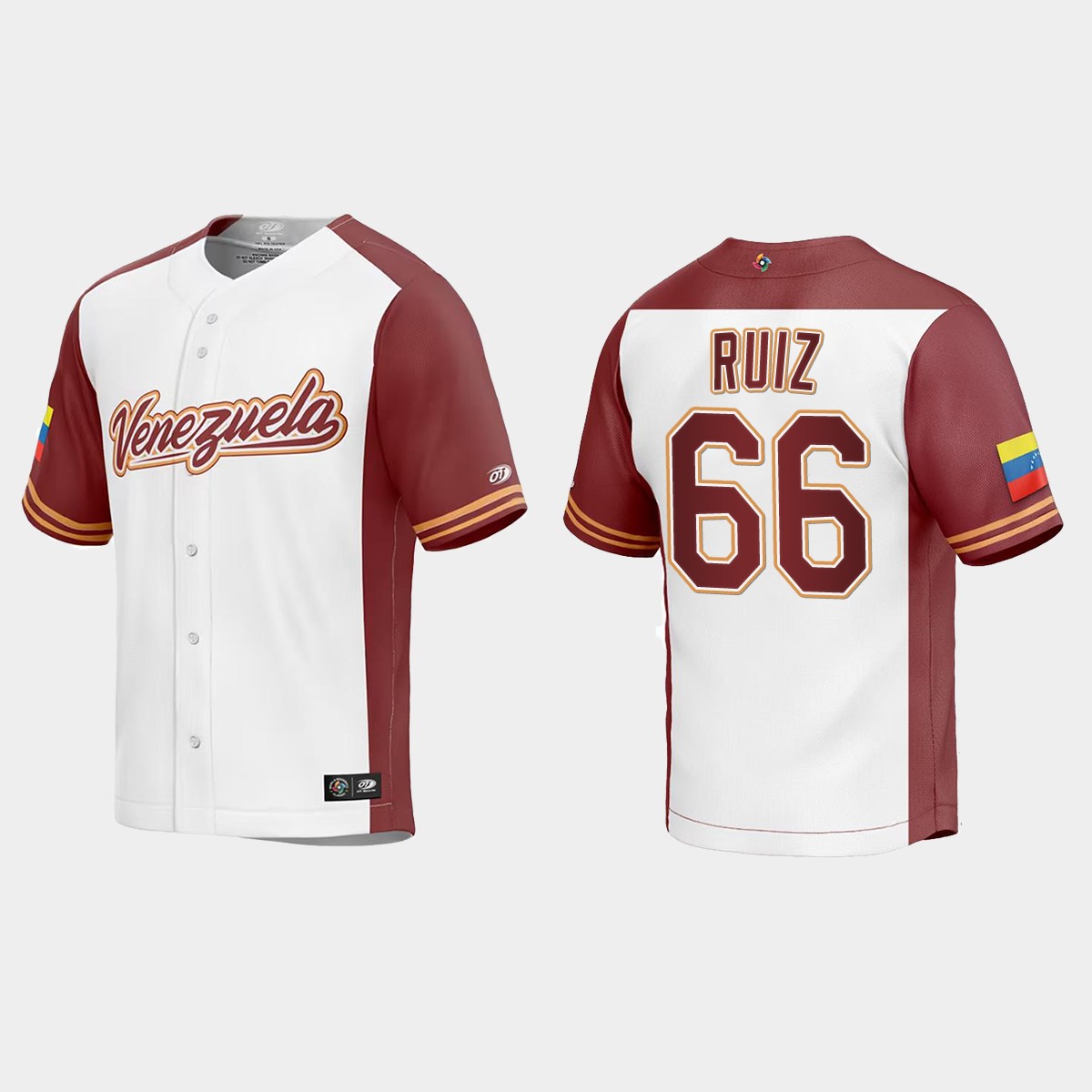 Jose Ruiz Venezuela 2023 World Classic Jersey - White