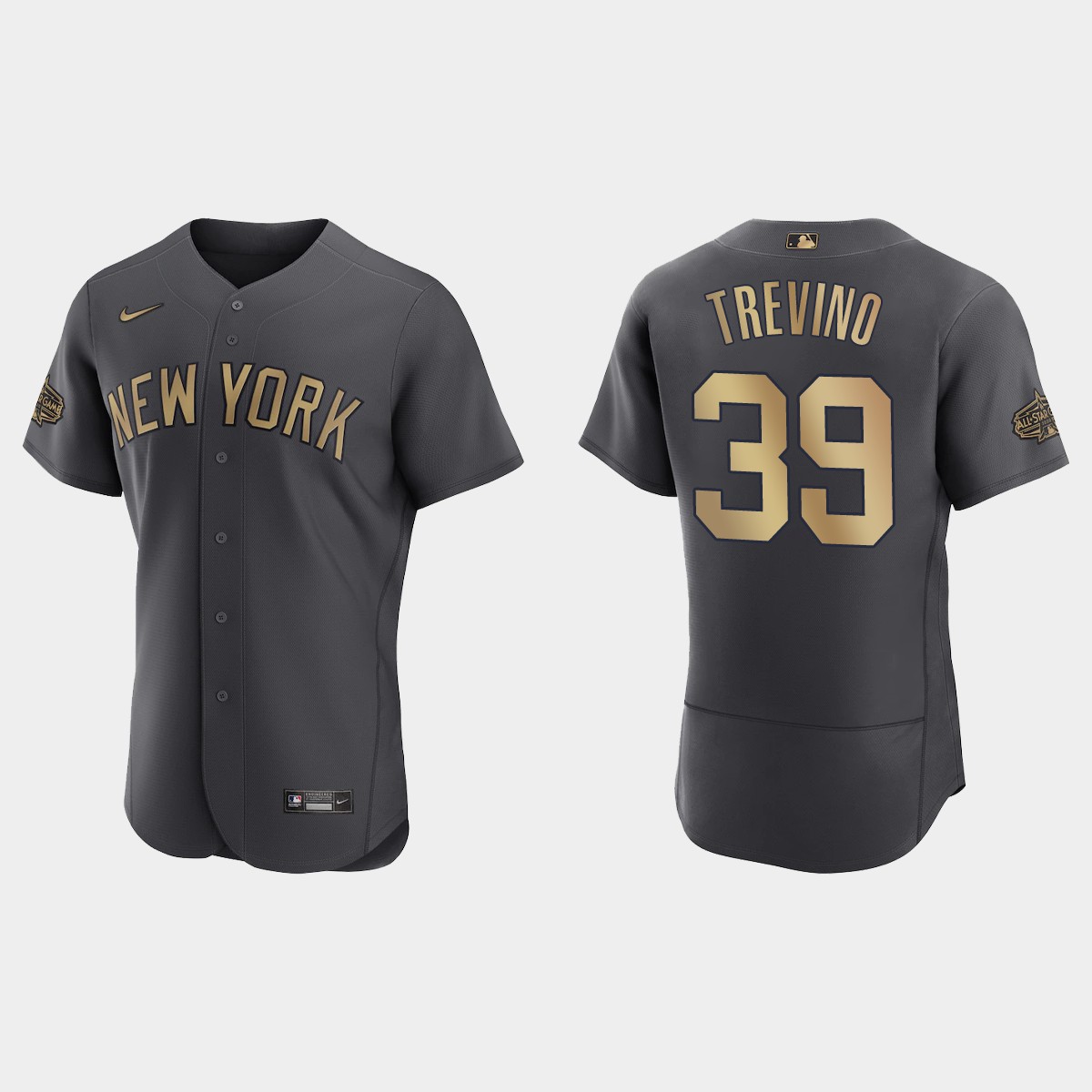 Jose Trevino New York Yankees 2022 MLB All-Star Game Jersey - Charcoal