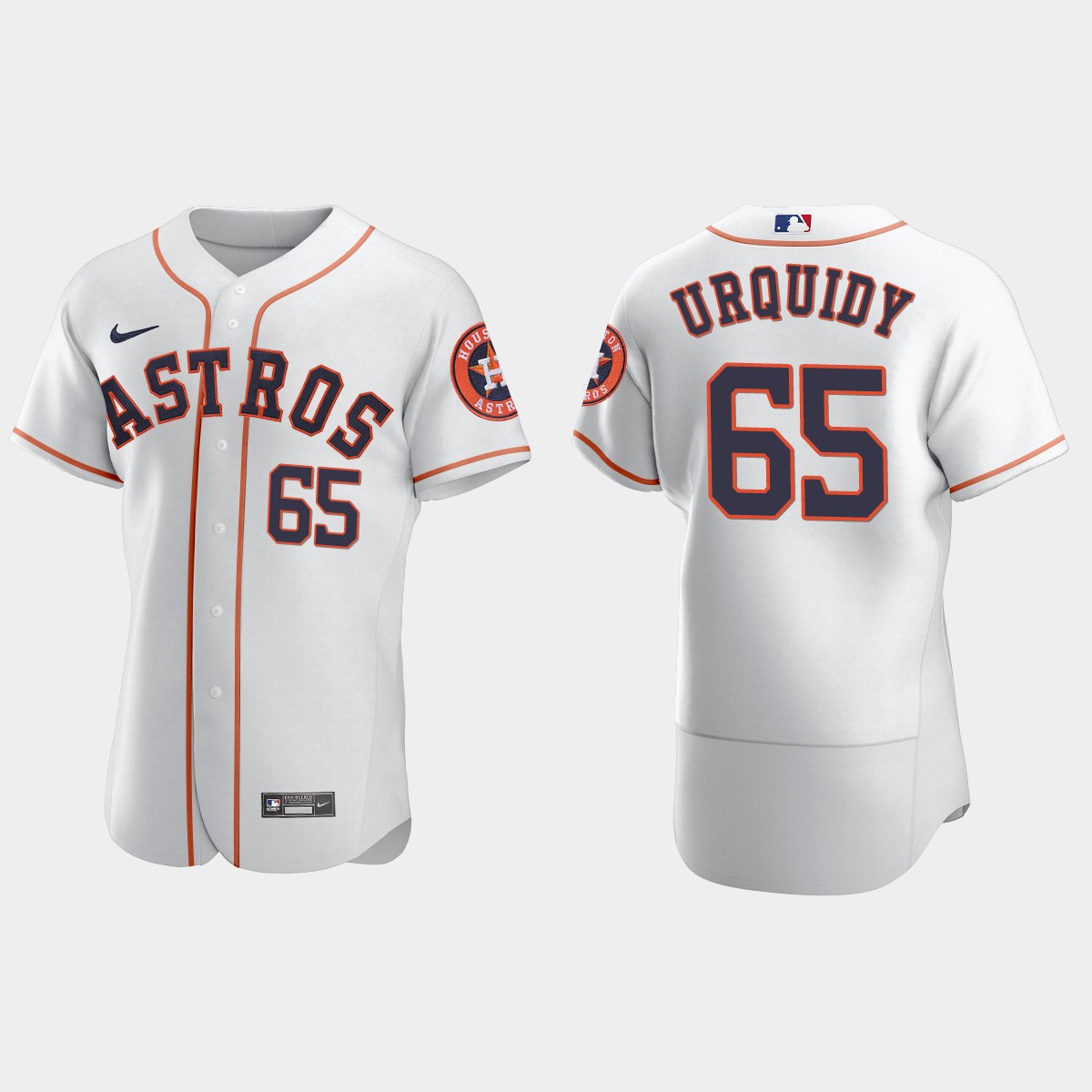 Jose Urquidy #65 Houston Astros Home Jersey - White