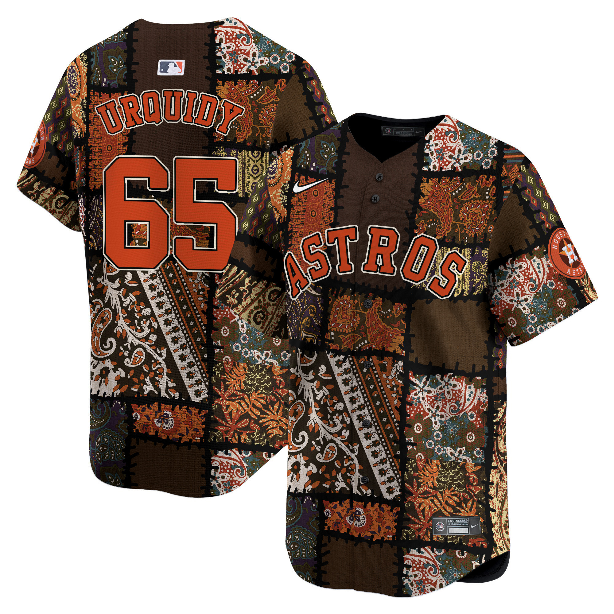 Jose UrquidyUnisex Houston Astros Hippie Vapor Premier Limited Printed Jersey - Printed