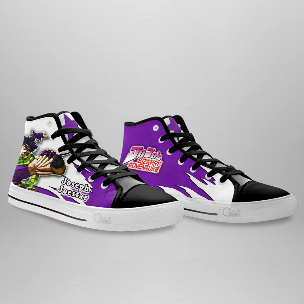 Joseph Joestar High Top Shoes Custom JoJo’s Bizarre Adventure Anime Sneakers