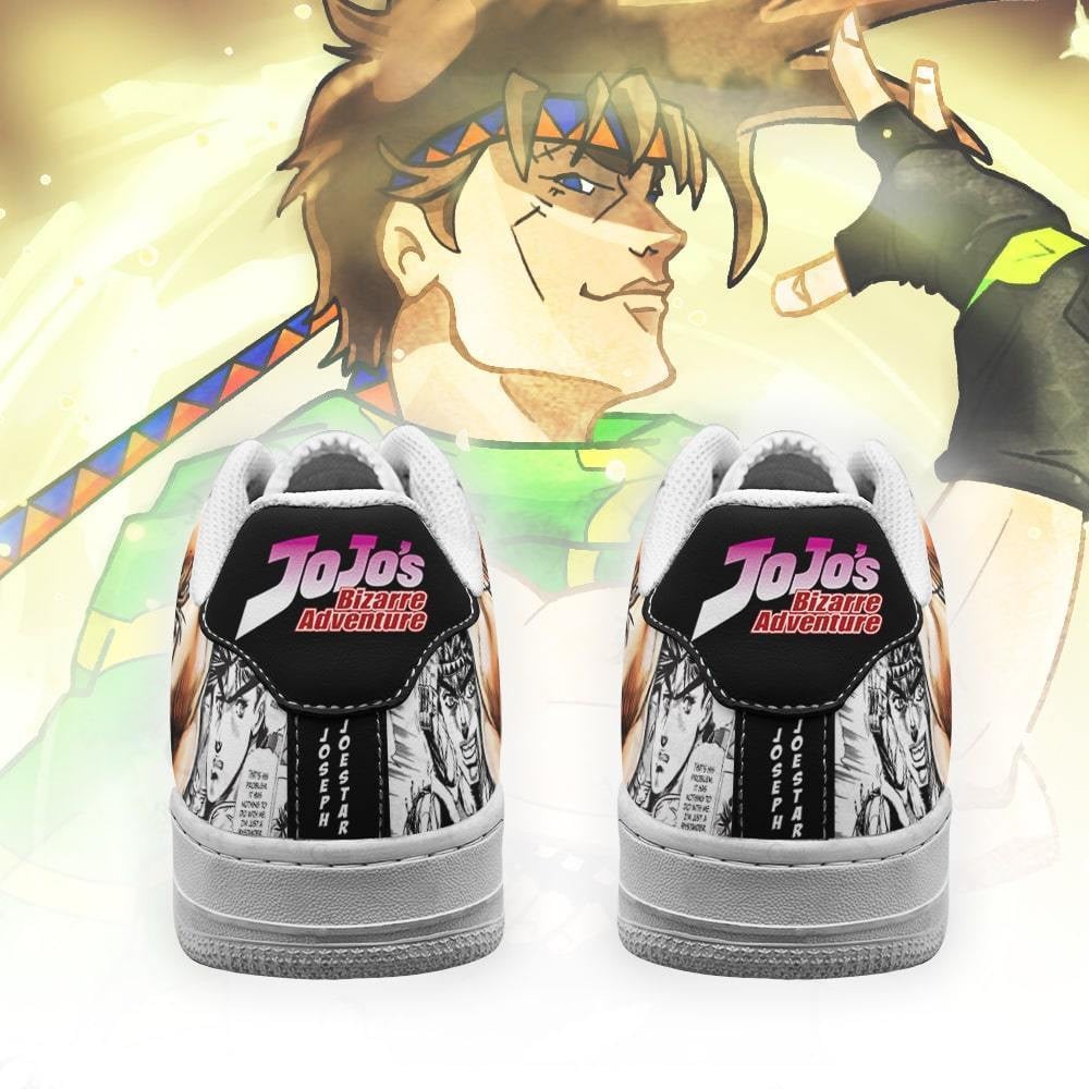 Joseph Joestar Sneakers Manga Style JoJo’s Anime Shoes Fan Gift