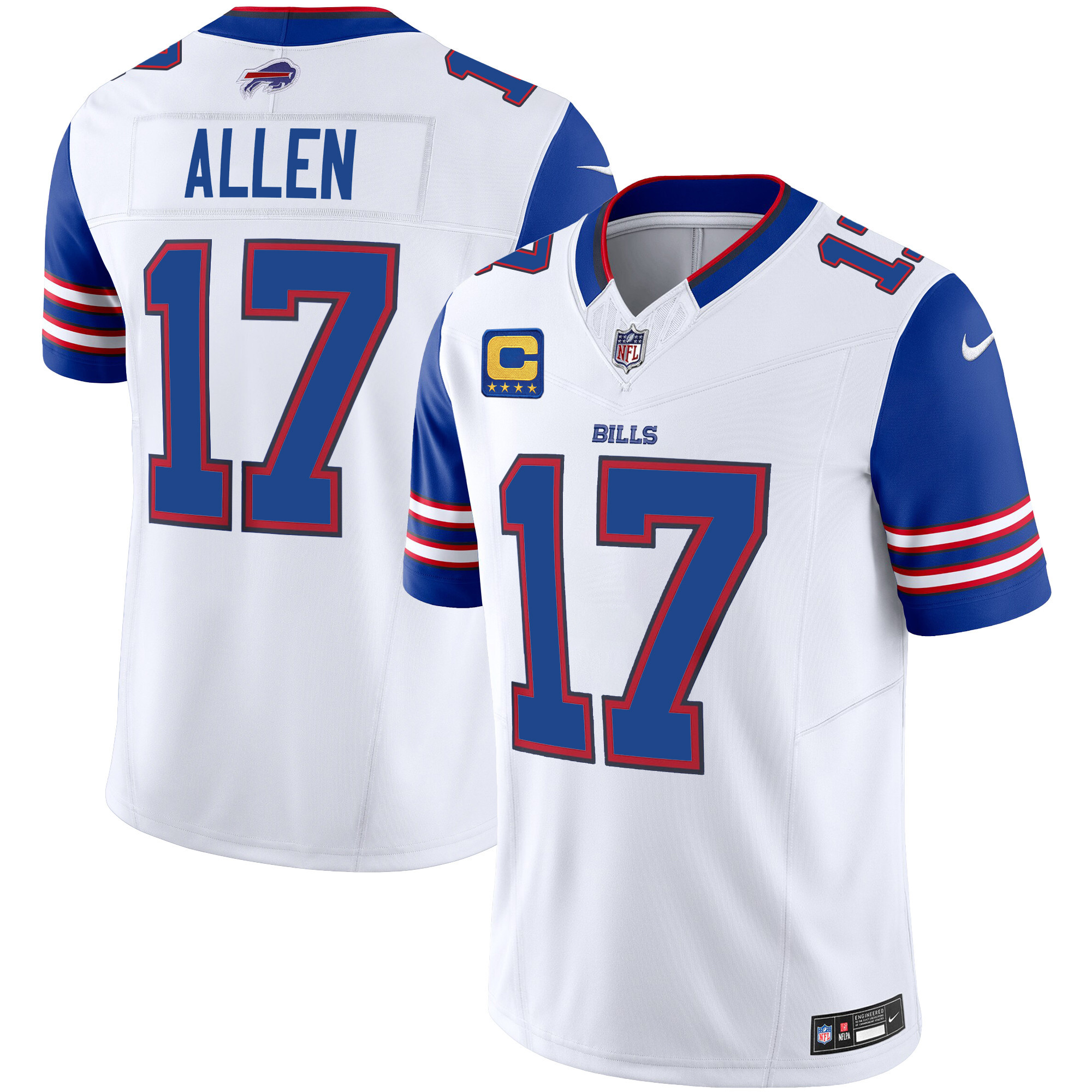 Josh Allen Buffalo Bills Vapor Limited Royal Sleeves Jersey - All Stitched 