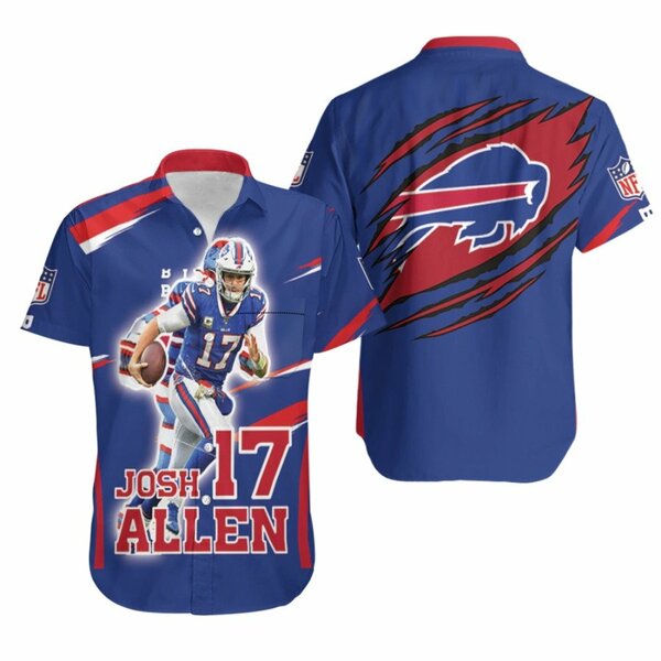 Josh Allen Famous Idaho Potato Bowl Mvp Buffalo Bills Blue For Bills Fans Hawaiian Shirt