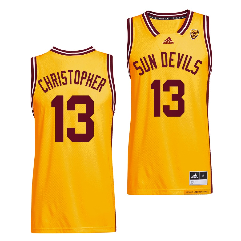 Josh Christopher #13 Arizona State Sun Devils Reverse Retro Alumni Gold Jersey