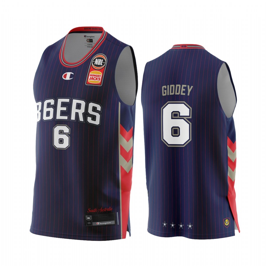 Josh Giddey 2021 NBA Draft OKC Thunder NBL Adelaide 36ers Jersey Navy