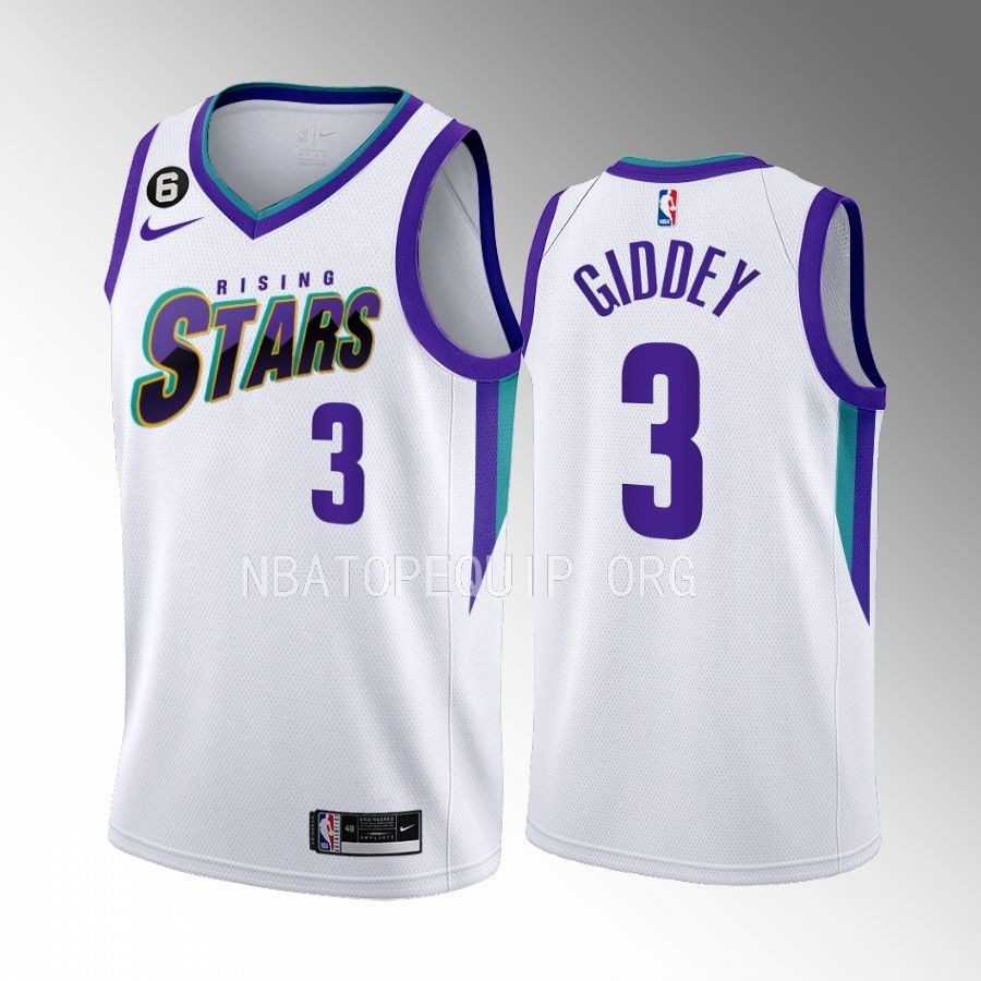 Josh Giddey 2023 NBA Rising Stars White Jersey Oklahoma City Thunder #3