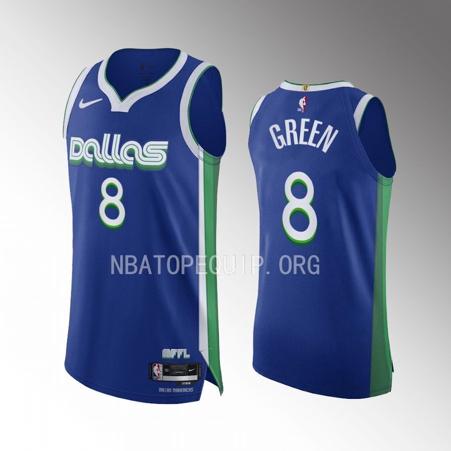 Josh Green Dallas Mavericks 2022-23 City Edition #8 Jersey Blue