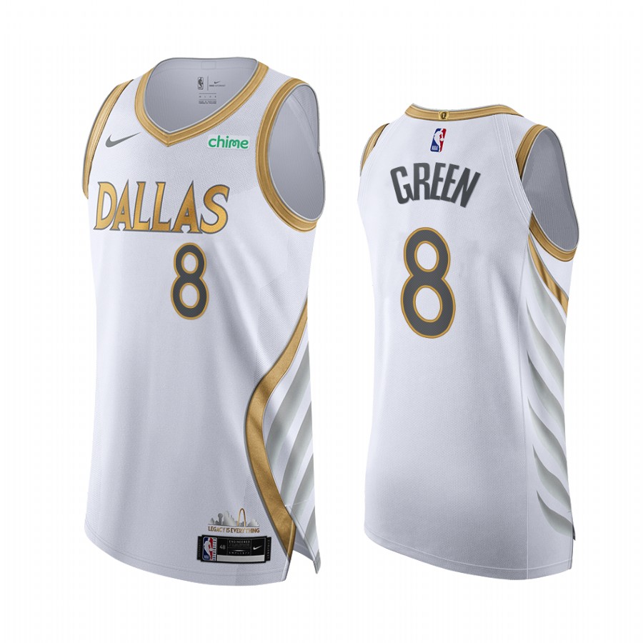 Josh Green Dallas Mavericks White City Edition 2020-21 Jersey