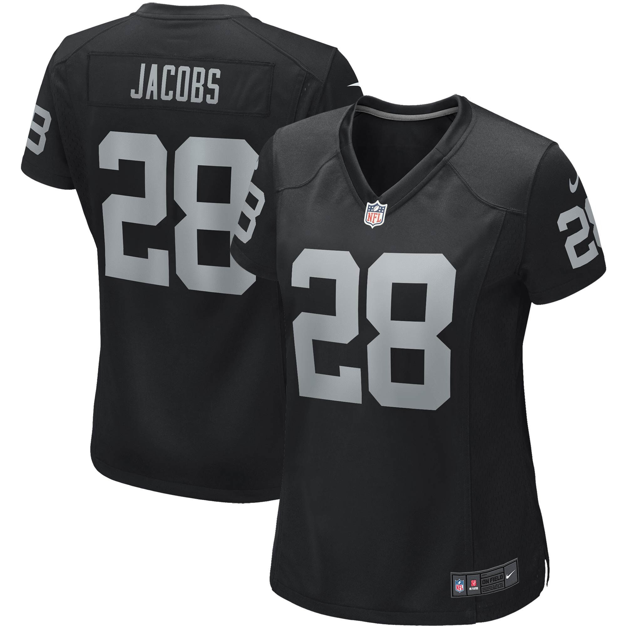 Josh Jacobs Las Vegas Raiders Game - Black Jersey - All Stitched 