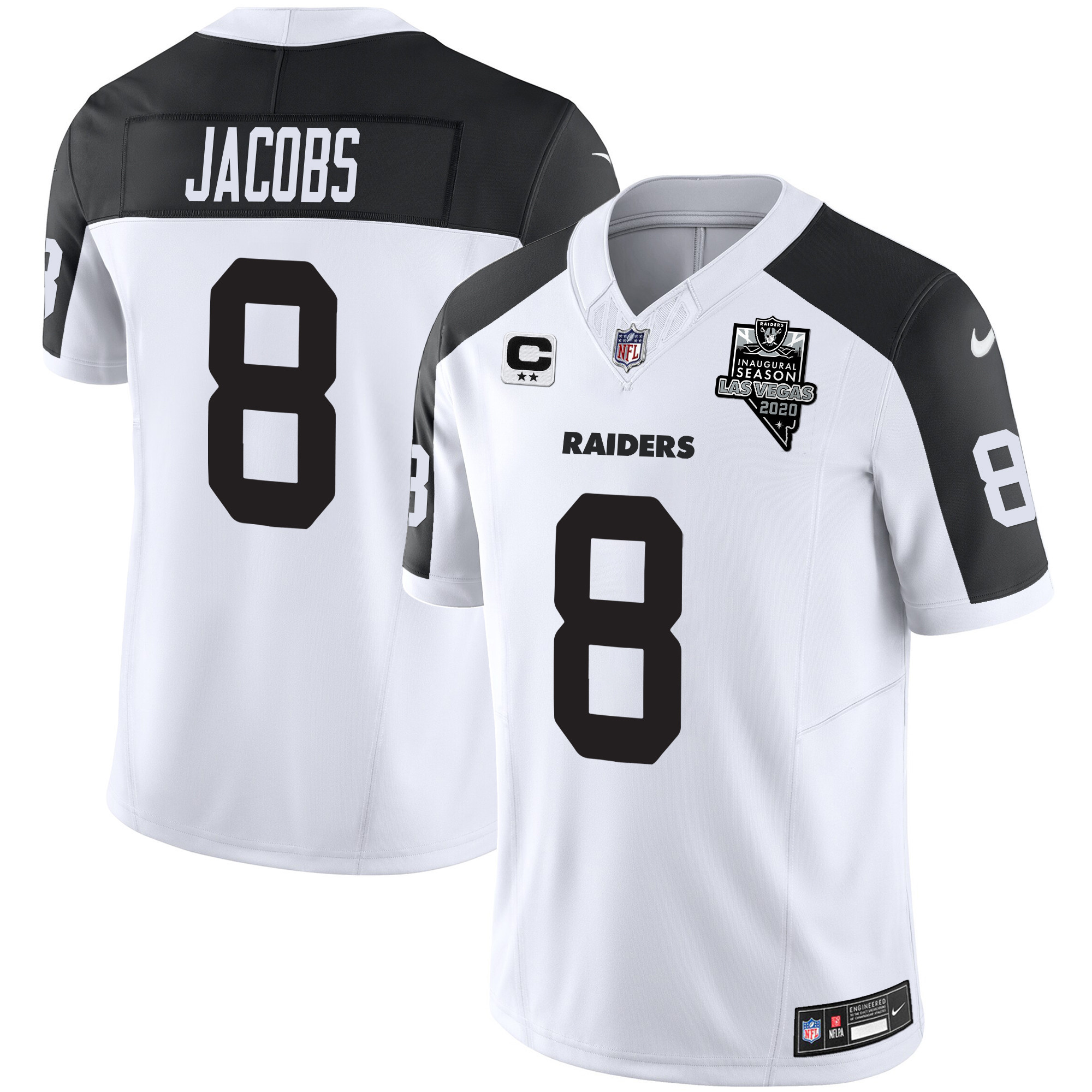 Josh Jacobs Men's Las Vegas Raiders Vapor Limited Inverted Jersey - All Stitched 