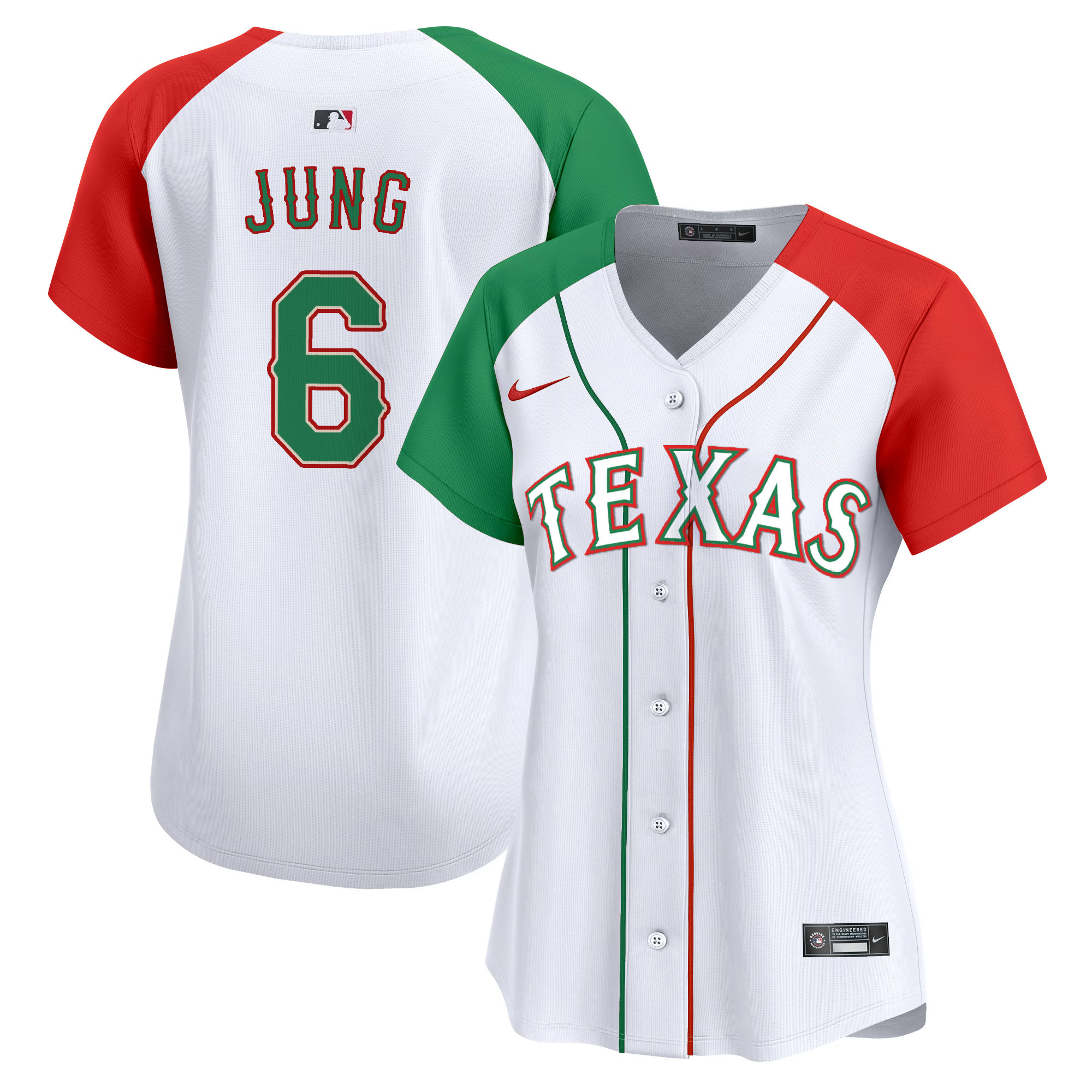 Josh Jung Women's Texas Rangers Mexico Vapor Premier Limited Alternate Jersey - All Stitched