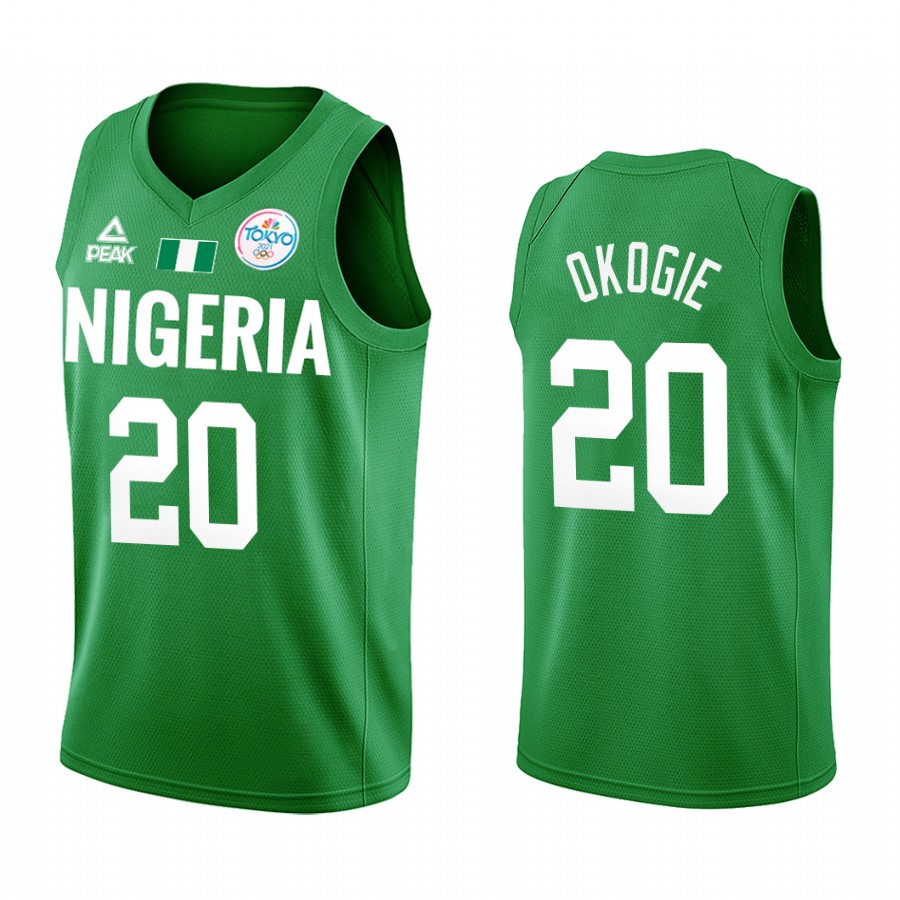 Josh Okogie Nigeria #20 Green 2021 Tokyo Olymipcs Limited Jersey