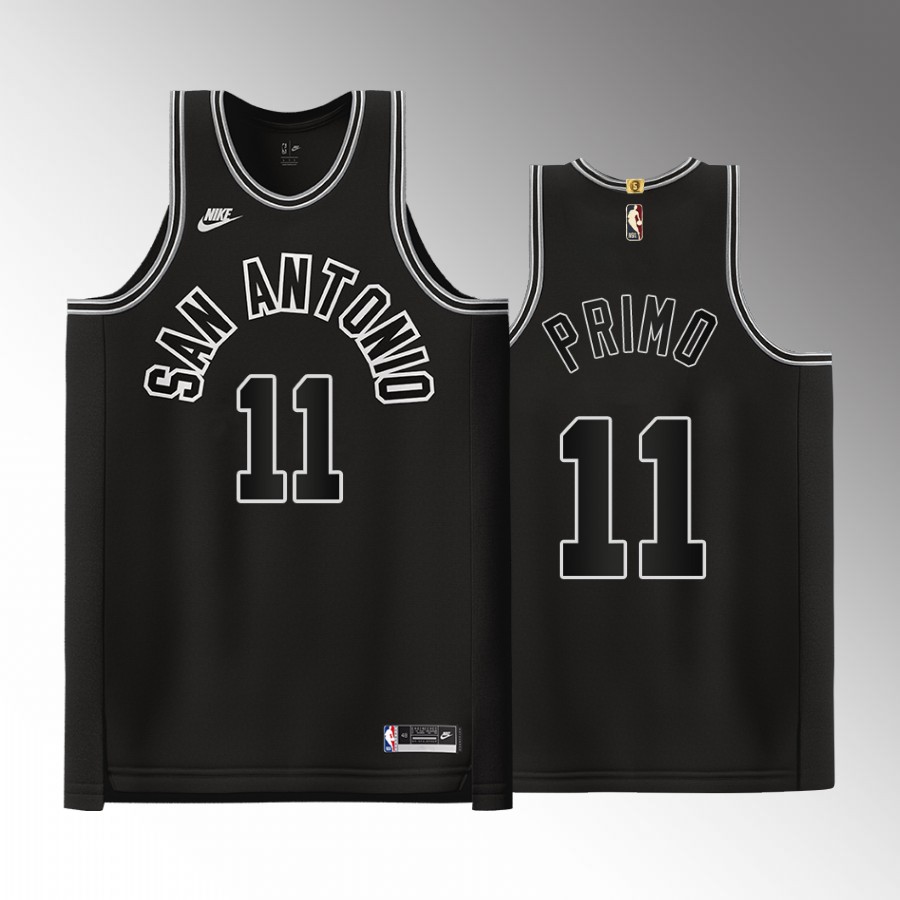 Joshua Primo 2022-23 San Antonio Spurs Black #11 Classic Edition Jersey