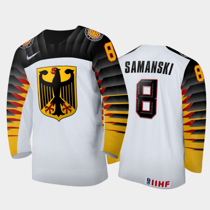 Joshua Samanski Germany White Home Jersey 2022 IIHF World Junior Championship