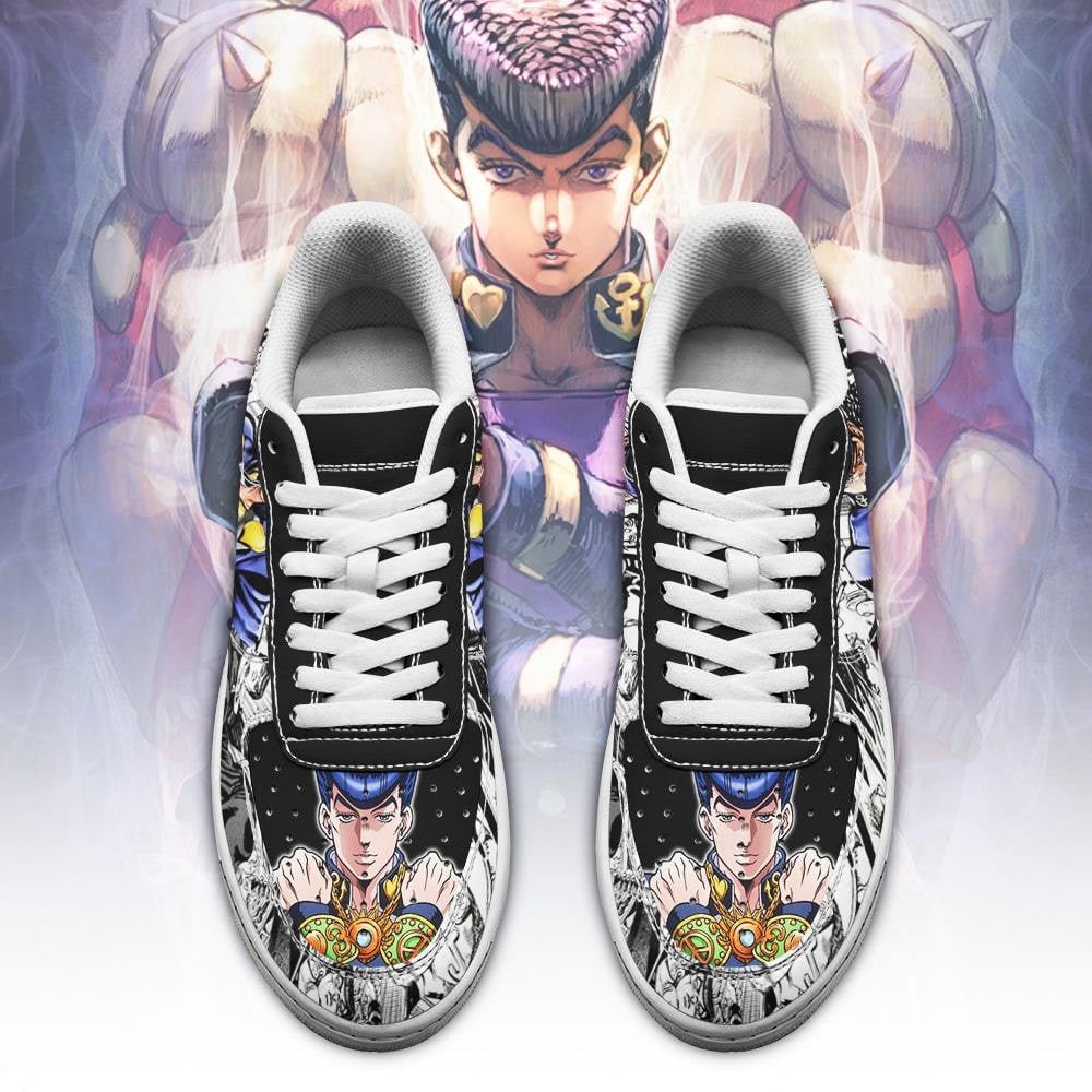 Josuke Higashikata Sneakers Manga Style JoJo’s Anime Shoes Fan Gift